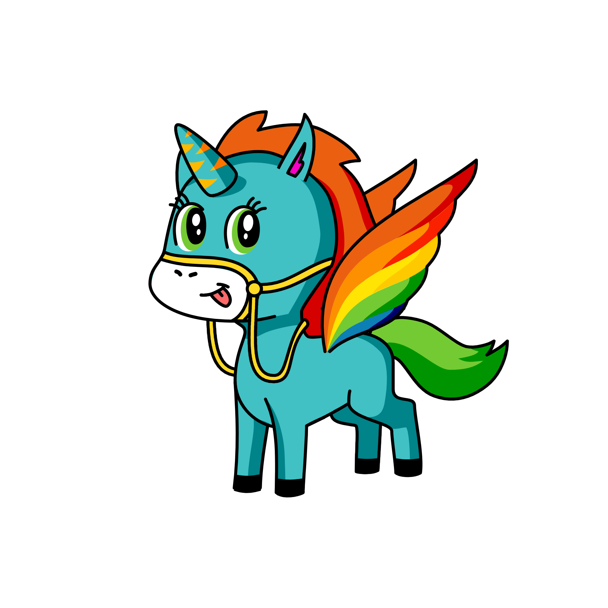 rainbow dash, the unicorn