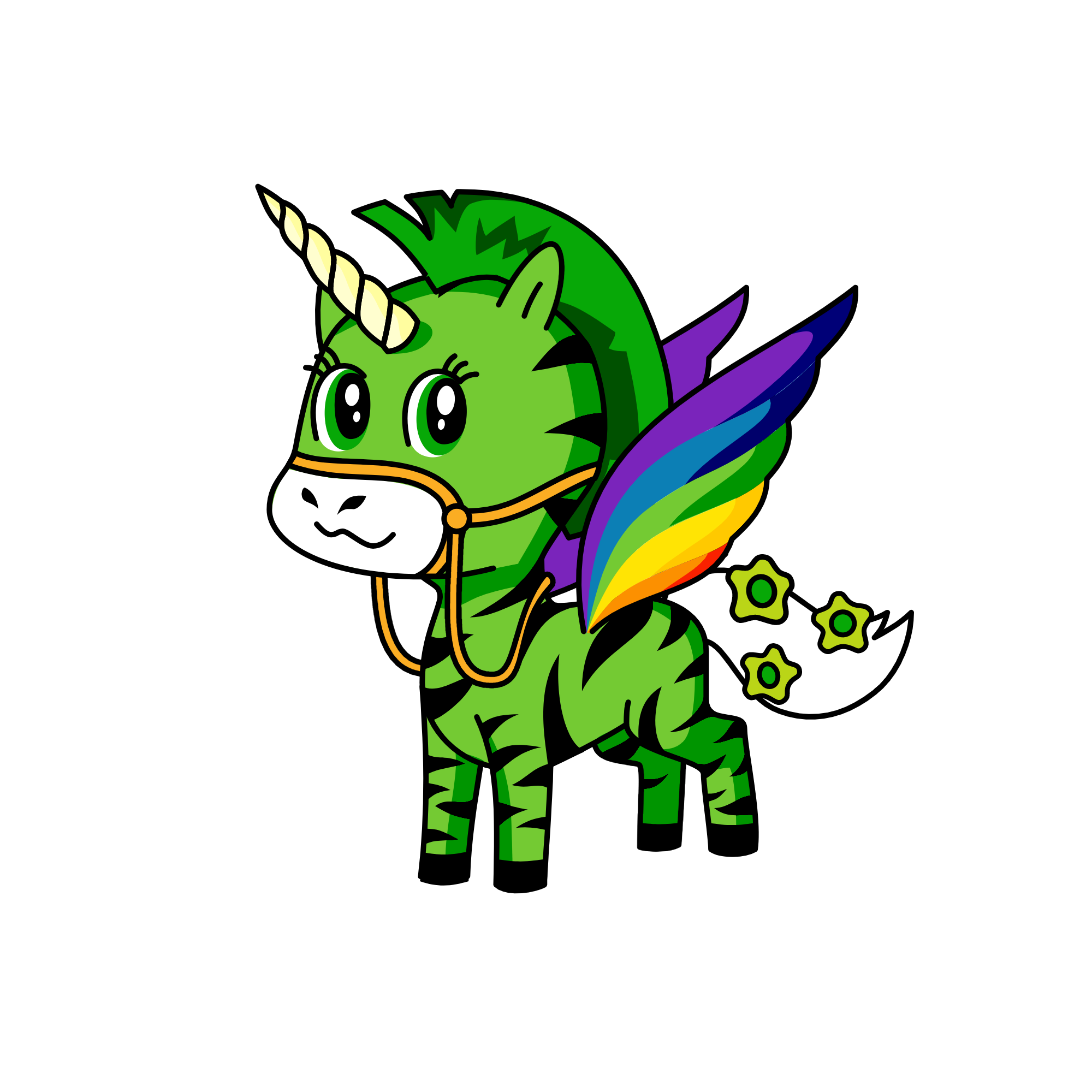 rinbow ivy, the unicorn