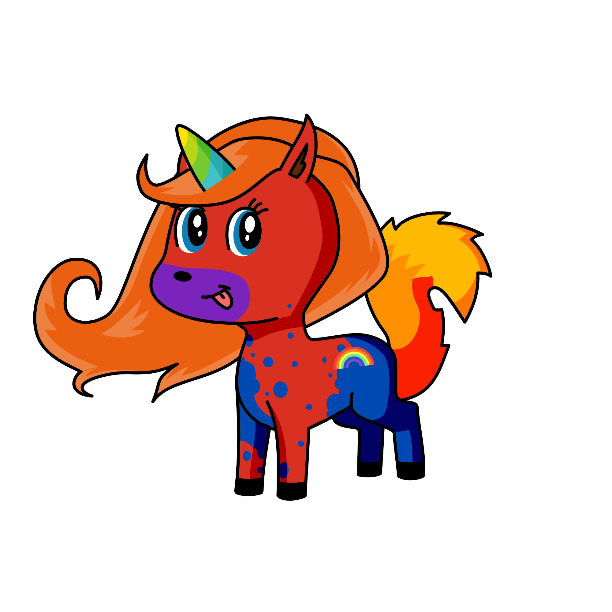 MR.RAINBOW, the unicorn