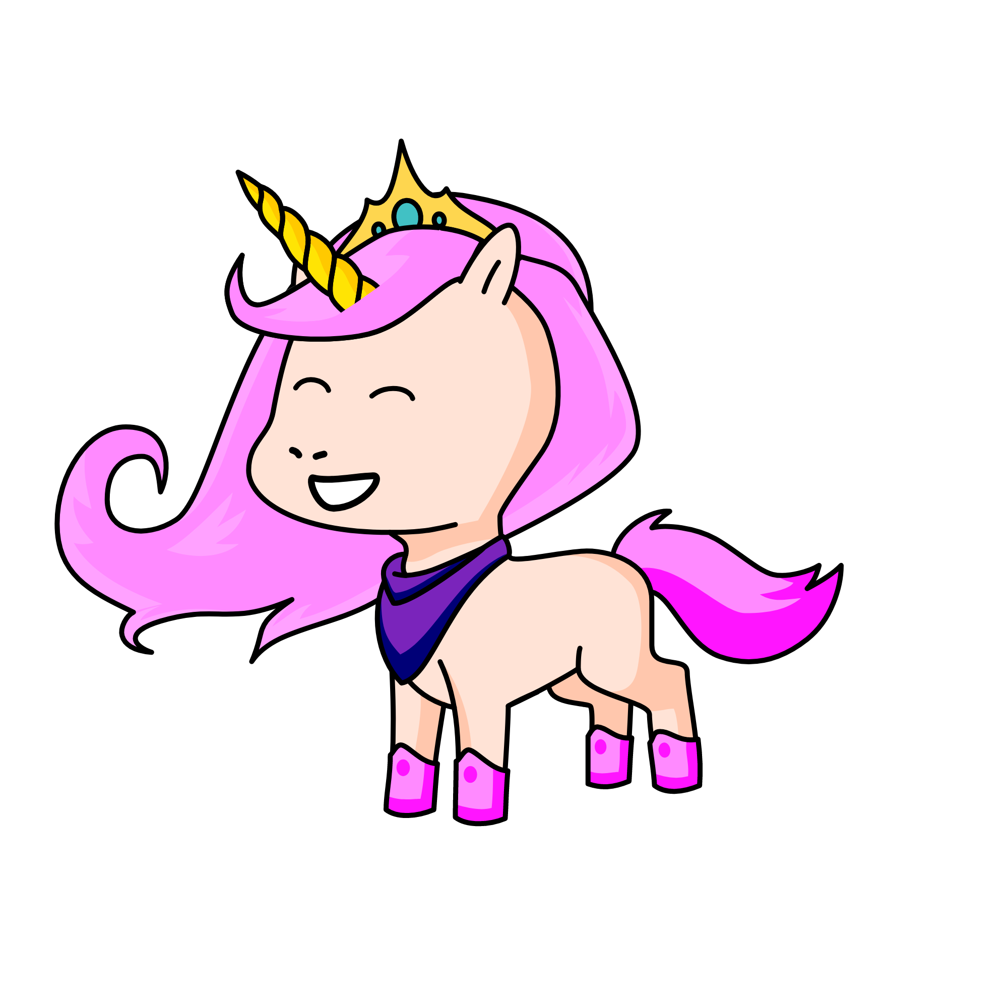 Princess Bubblegum, the unicorn