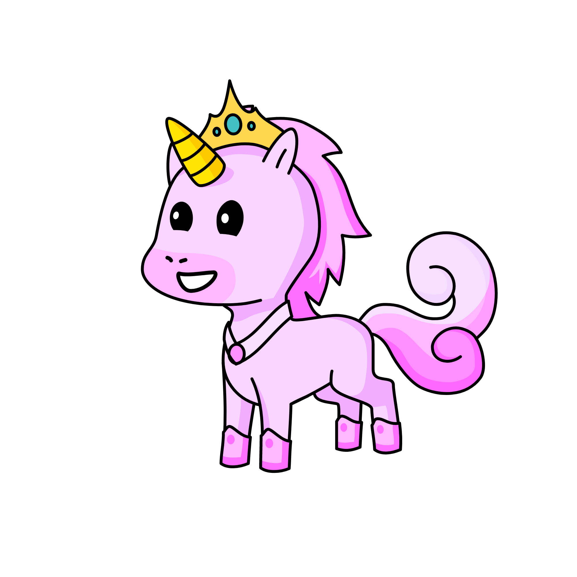 Princess Bubblegum, the unicorn