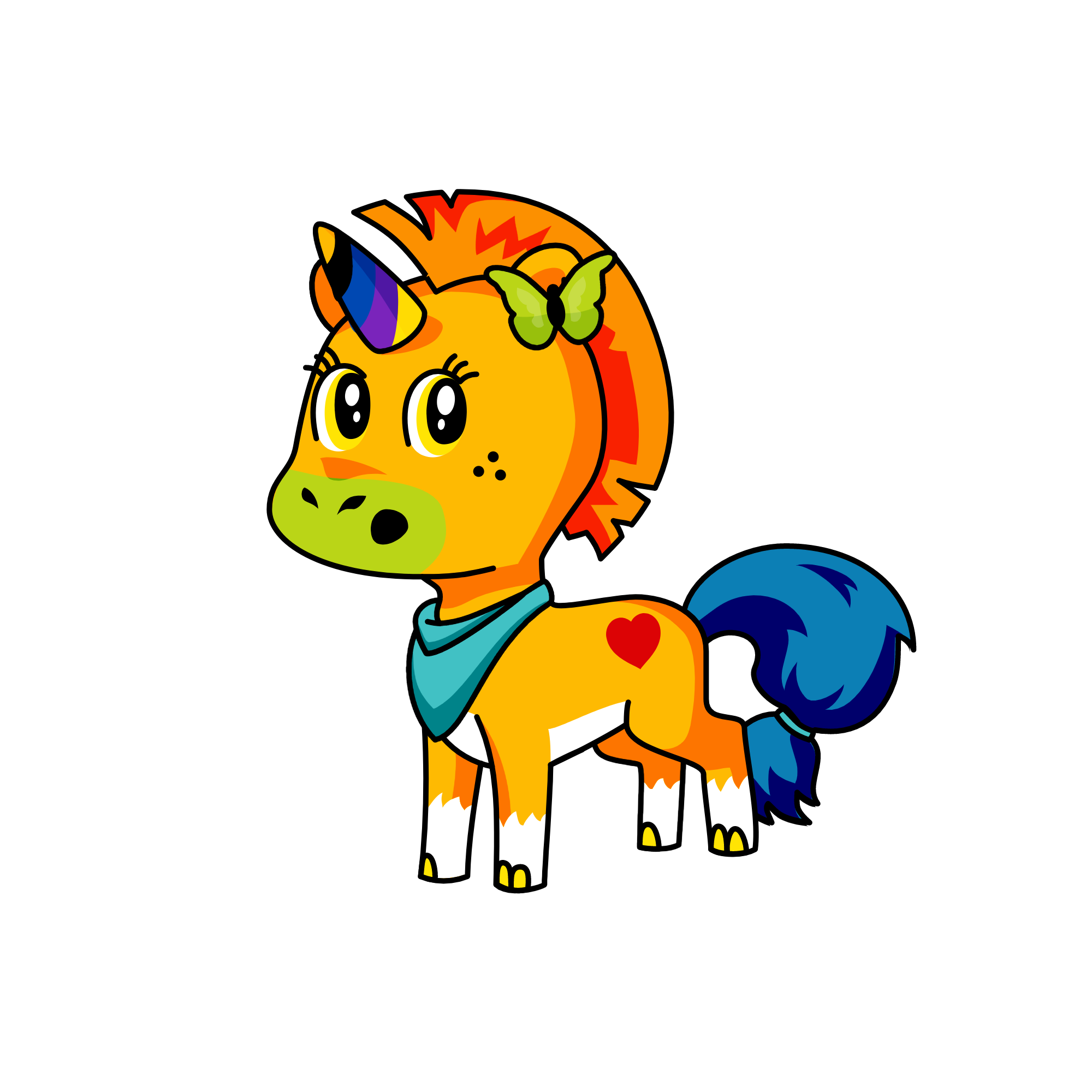 Butterschotch, the unicorn
