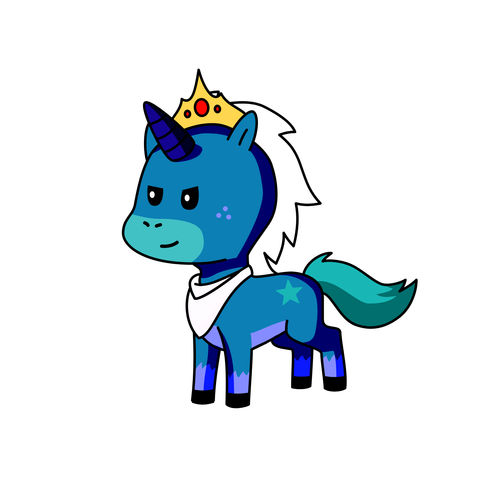 The Ice King, the unicorn