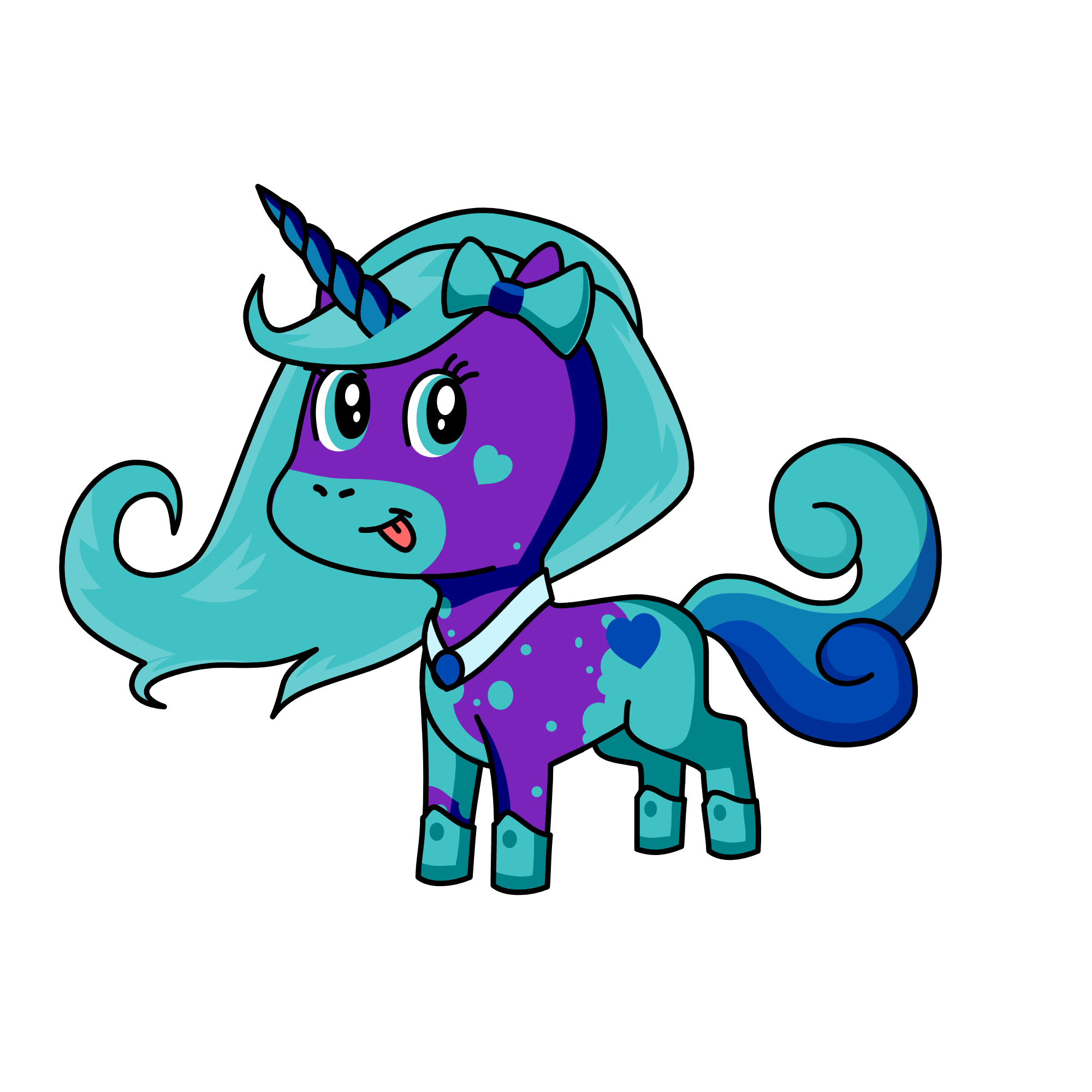 Bubbles, the unicorn