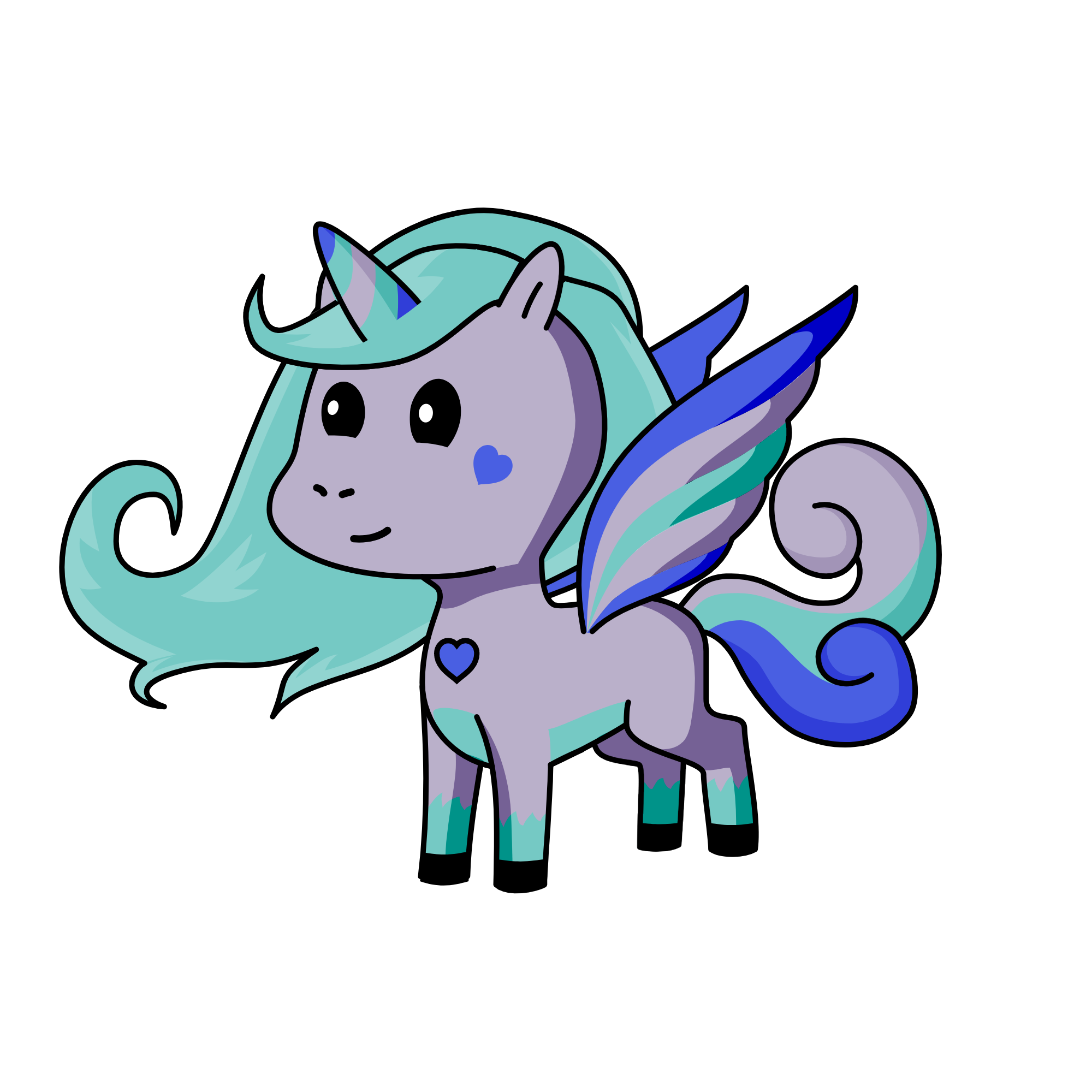 indigo, the unicorn