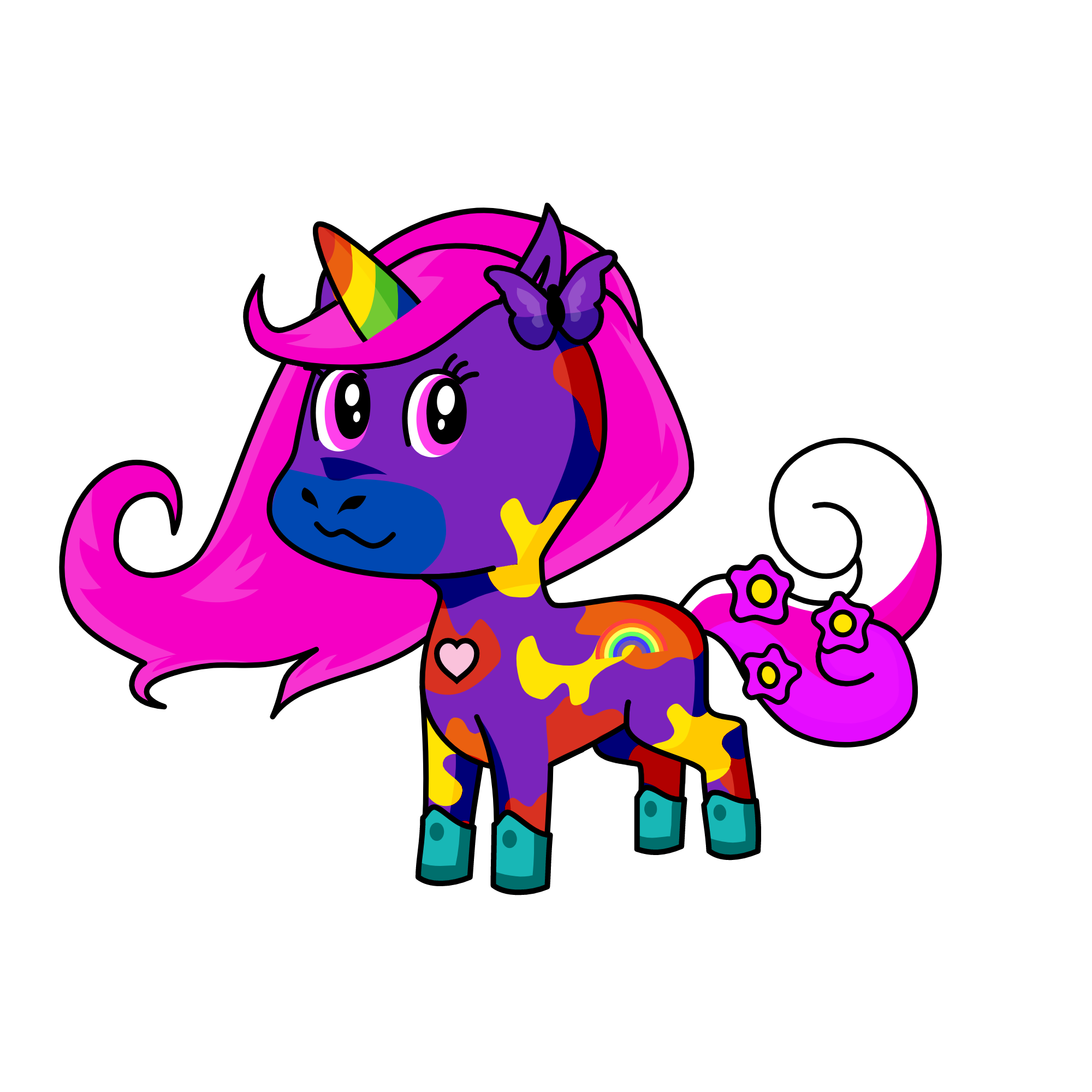 Roselle, the unicorn