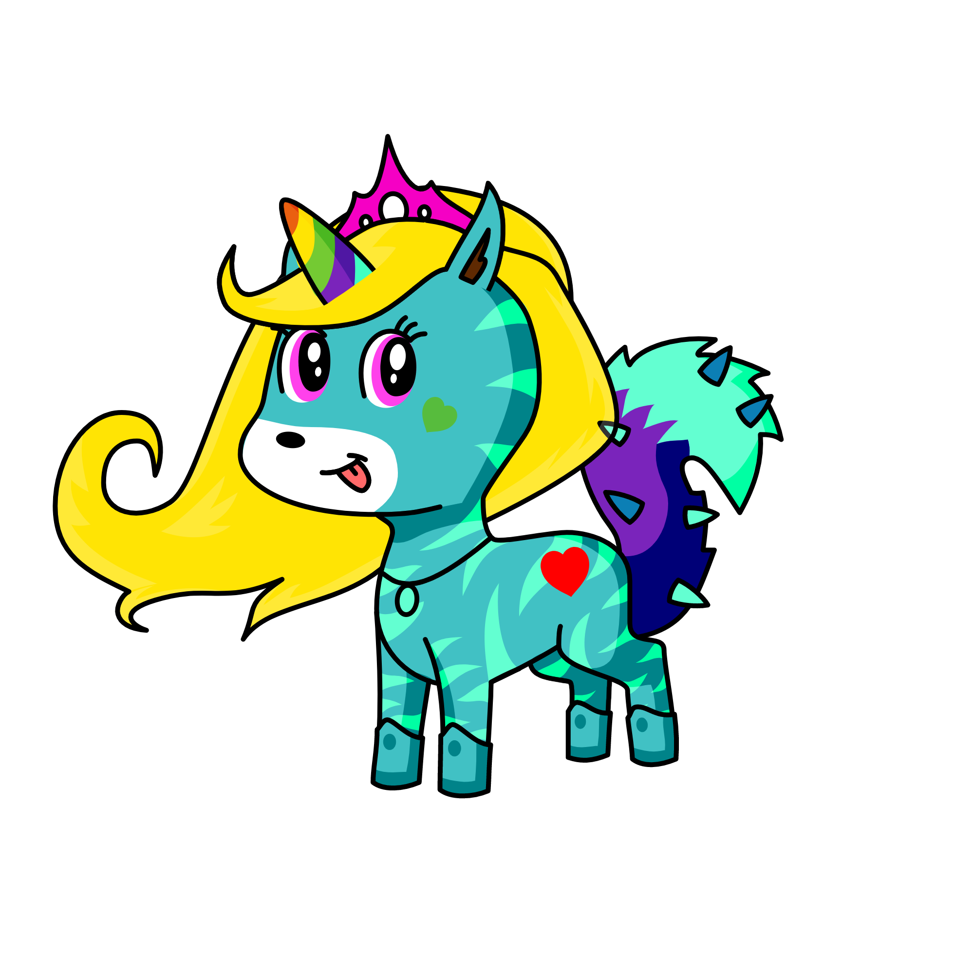 bubbles, the unicorn