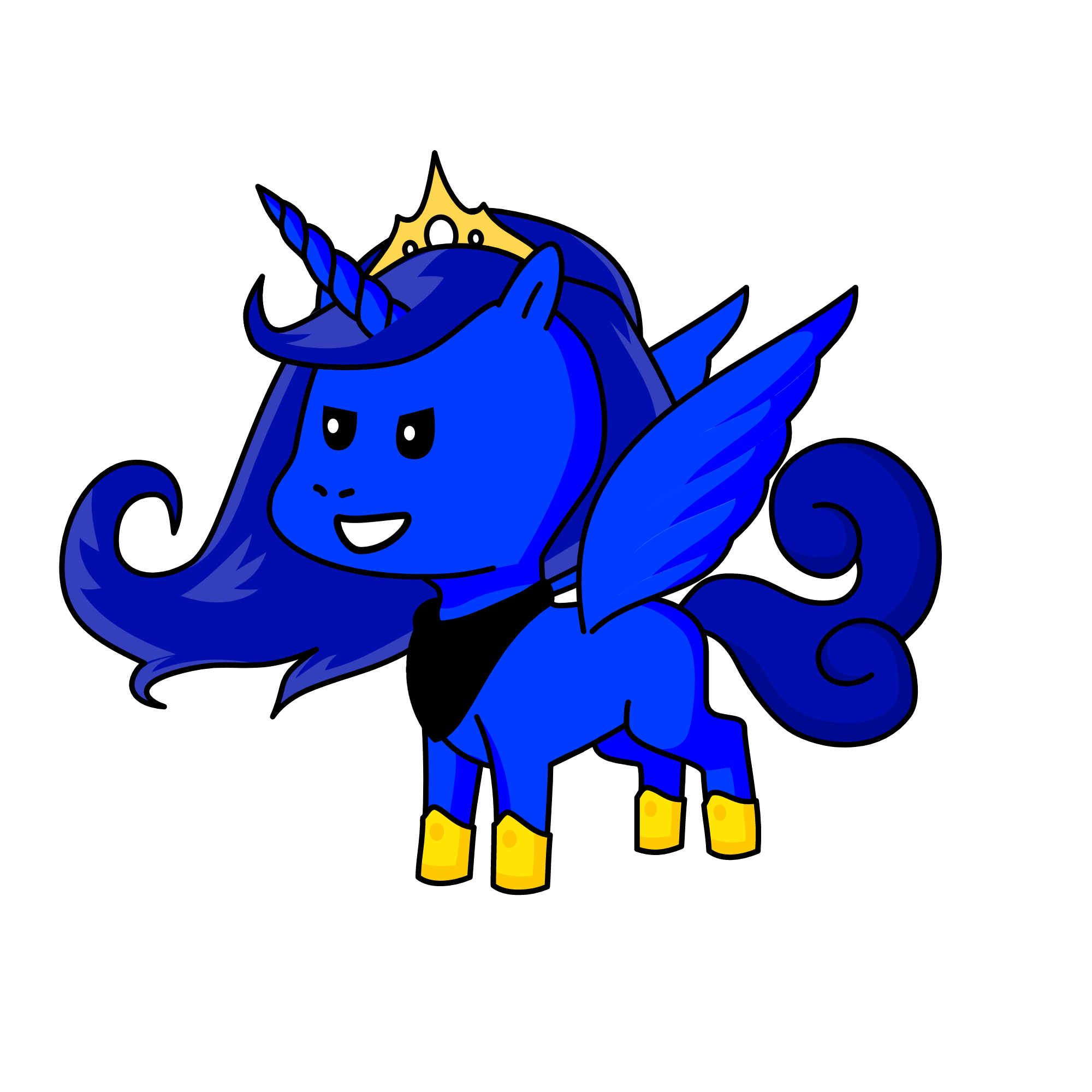 NIGHT MARE MOON, the unicorn