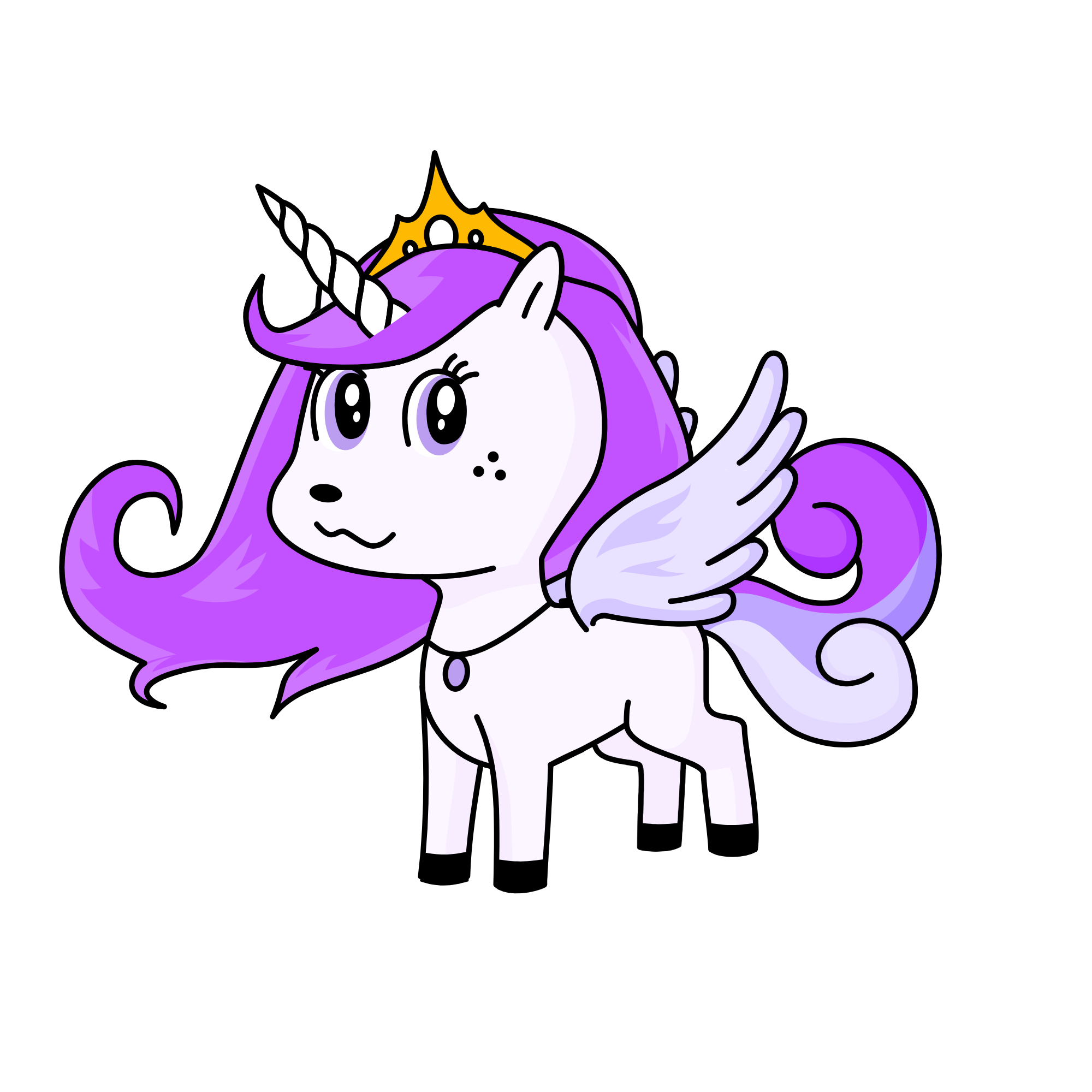 Violet, the unicorn