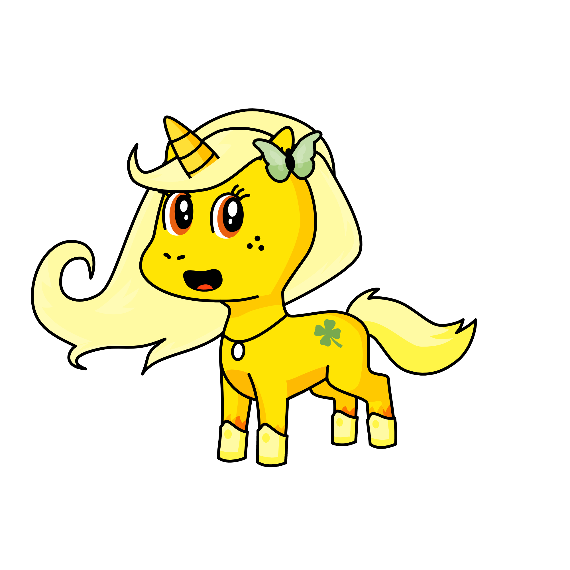 Buttercup, the unicorn