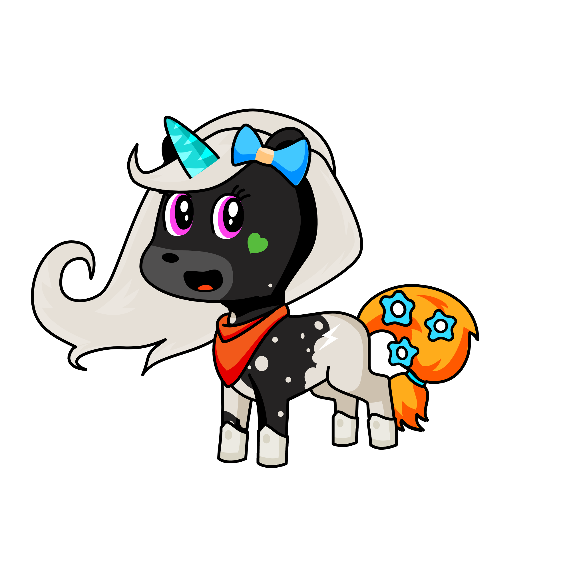 Snowacorn, the unicorn