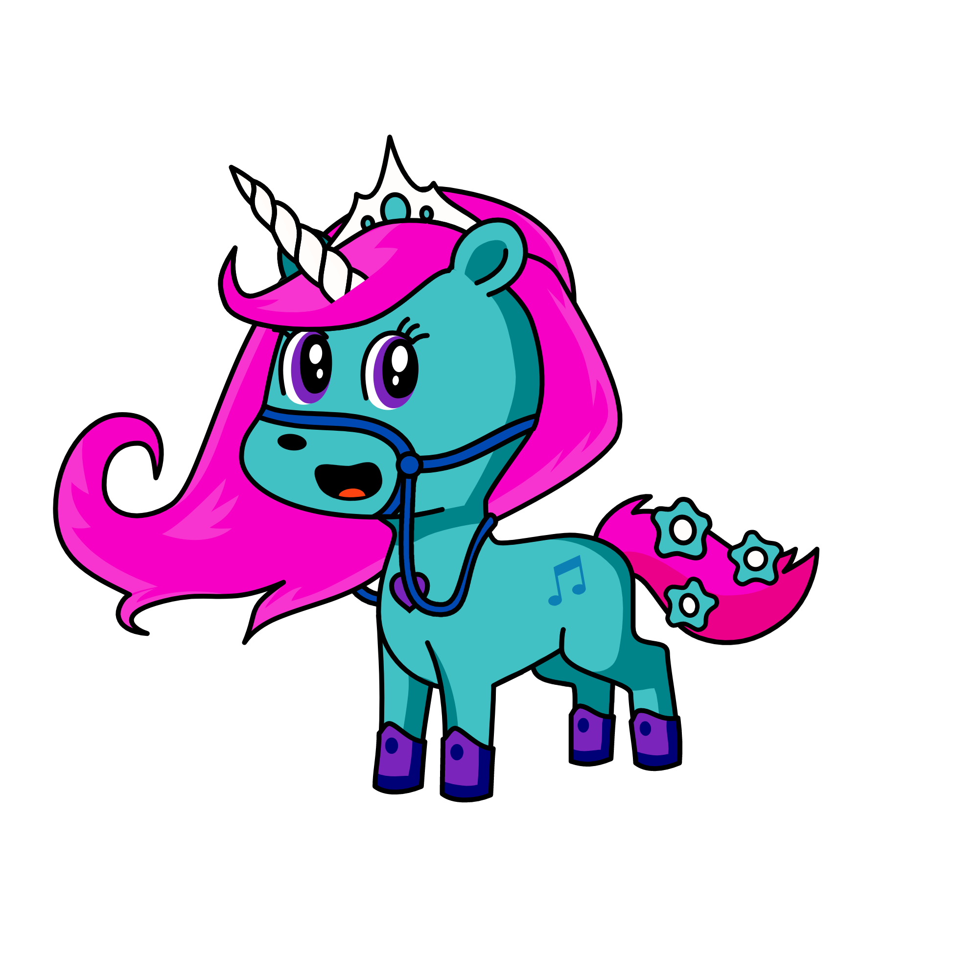 pennelope/Qeen of pink, the unicorn