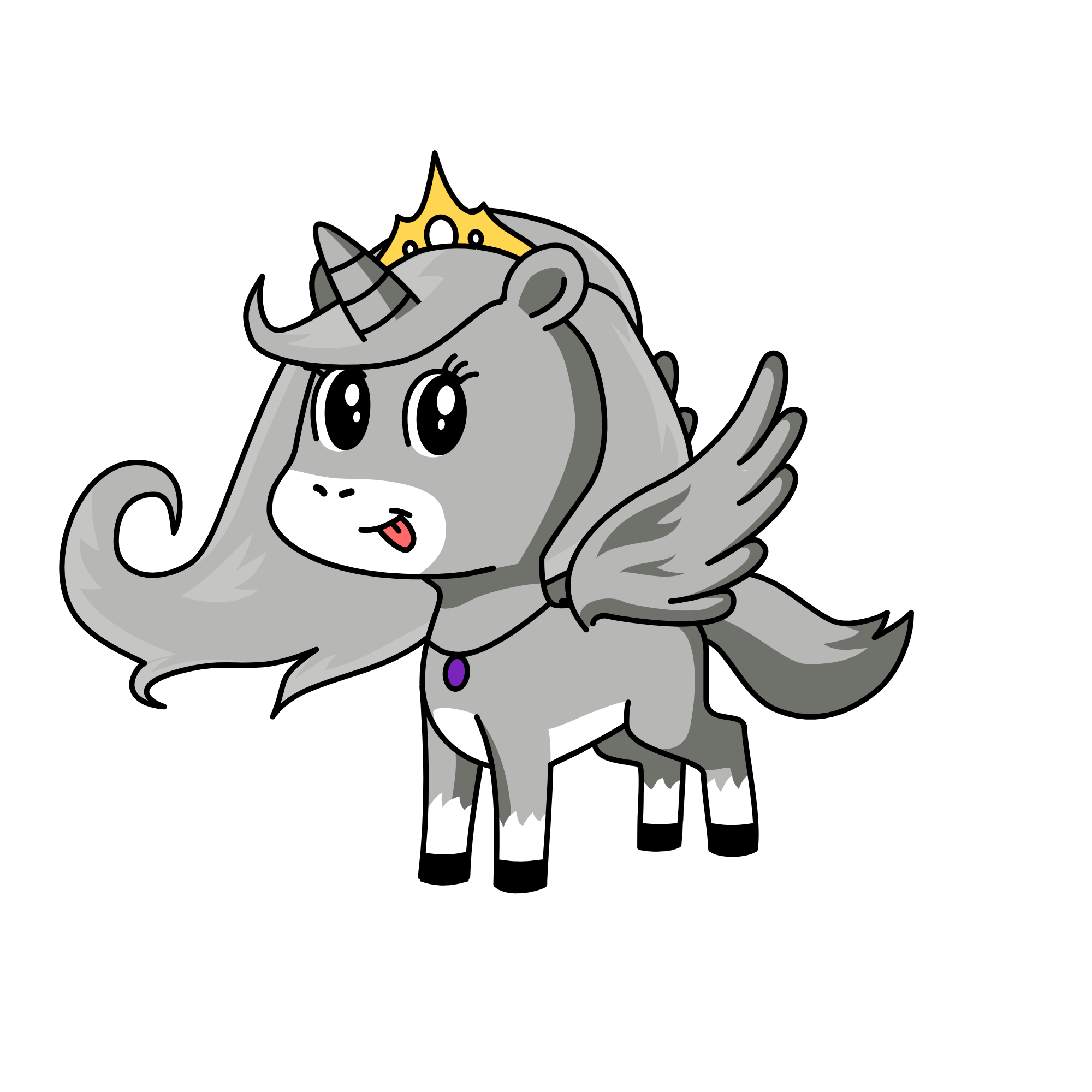 Pusheen the unicorn, the unicorn