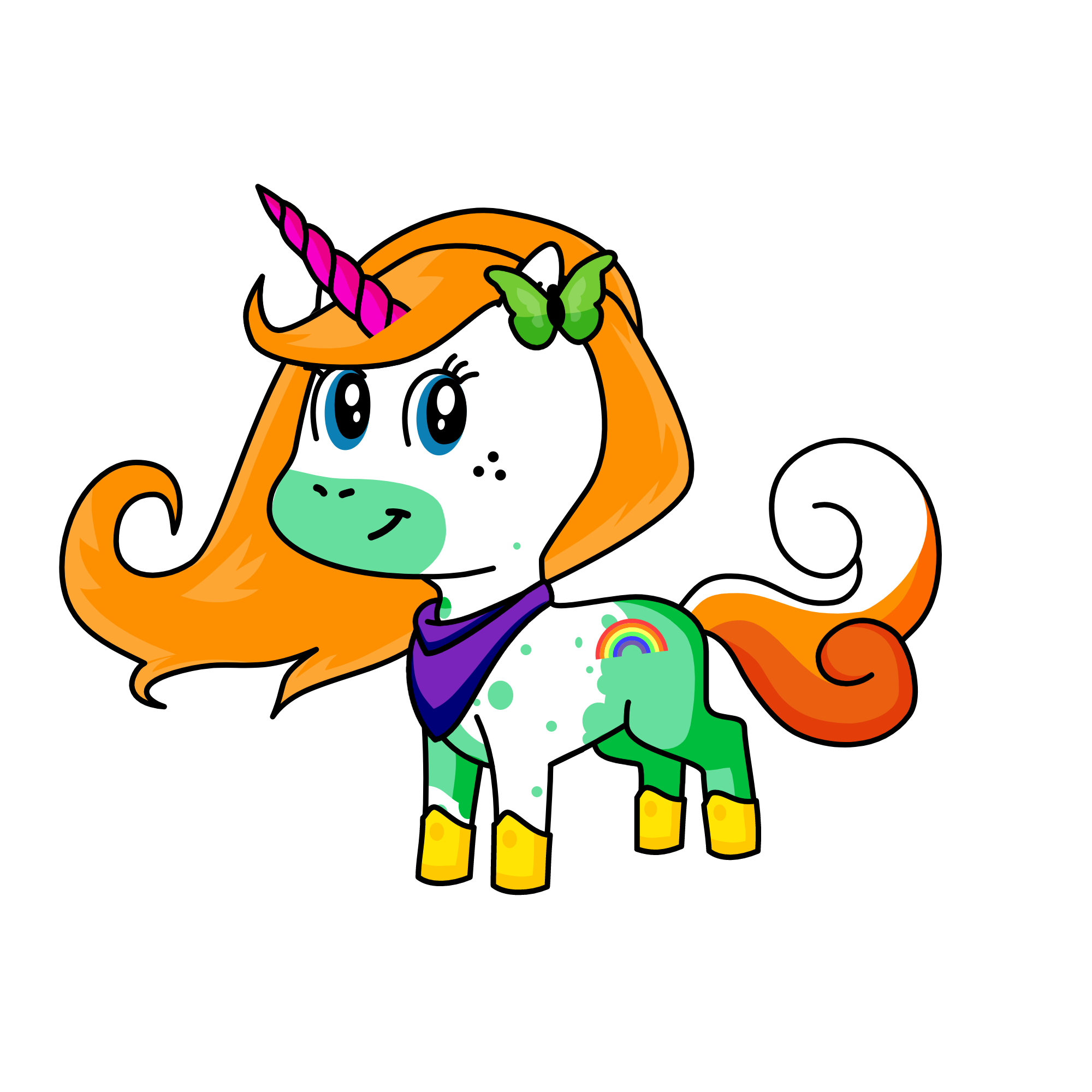 Apples, the unicorn