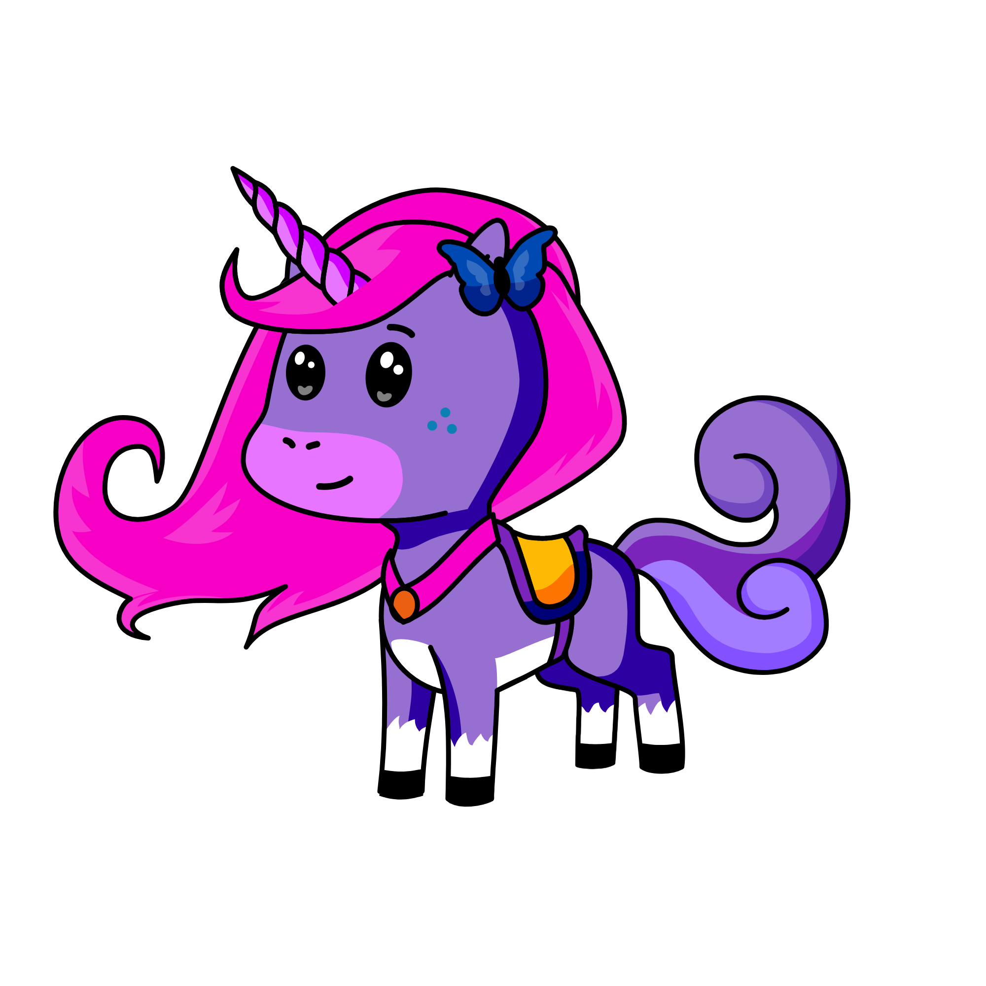 Violet, the unicorn