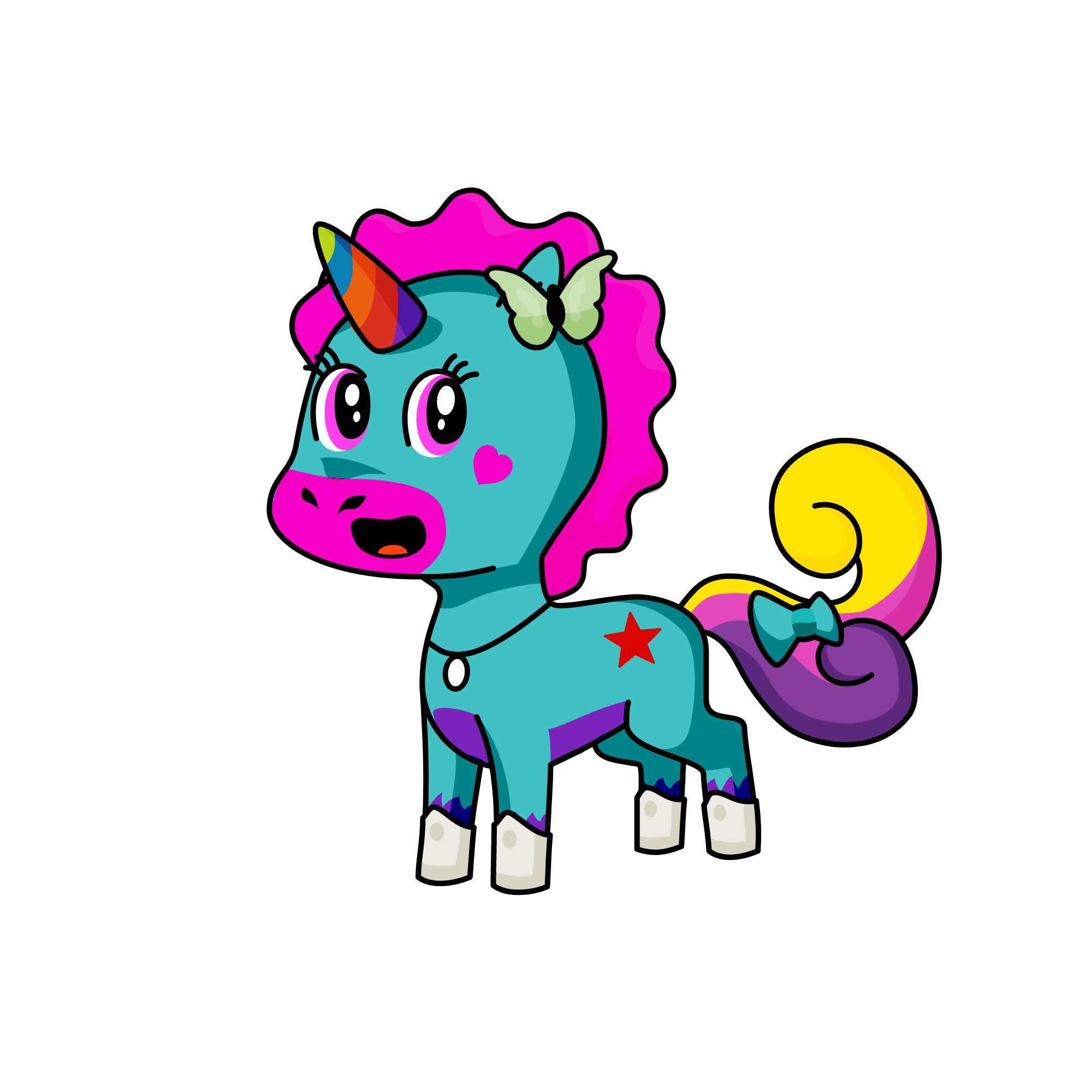 happycorn!, the unicorn
