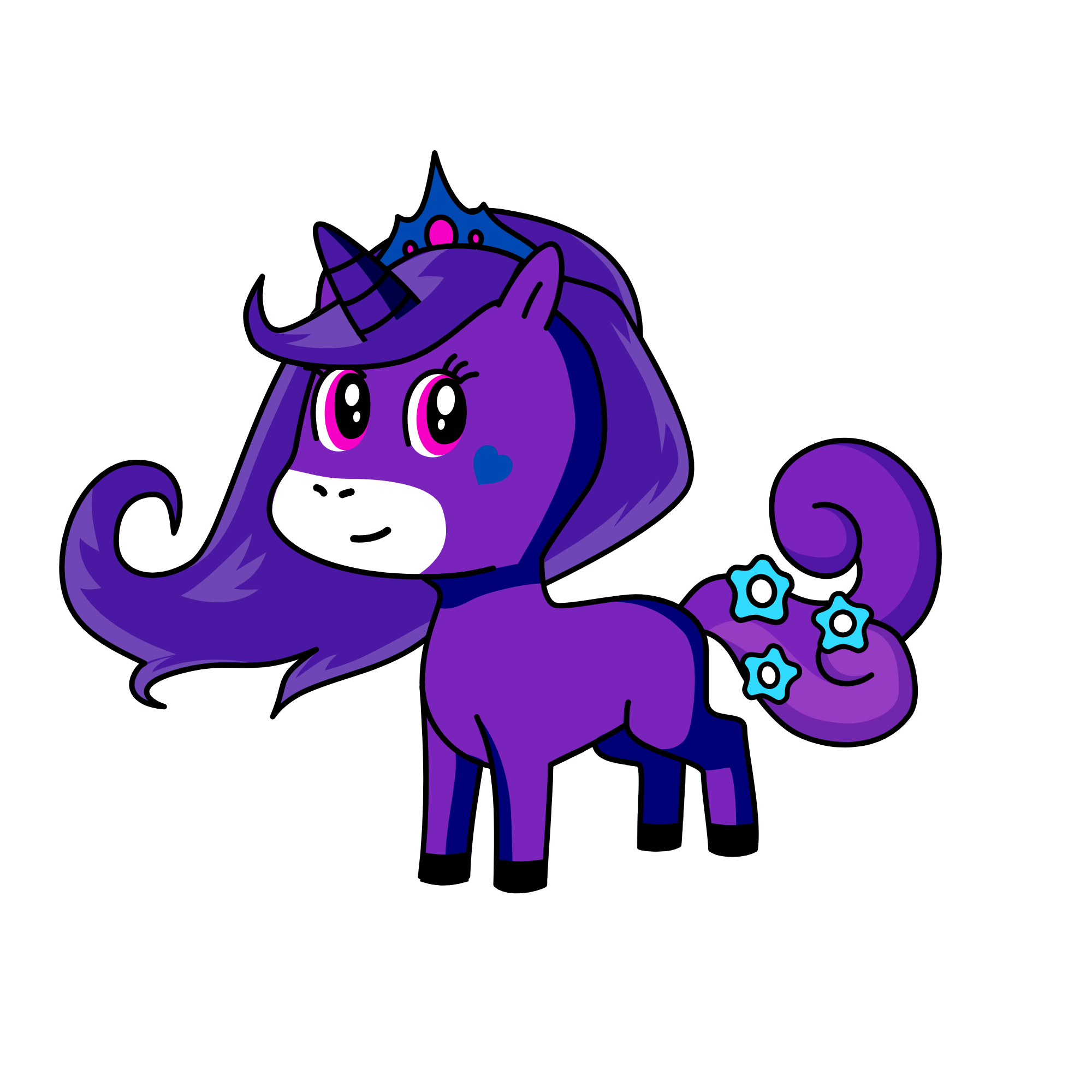 moonlight, the unicorn