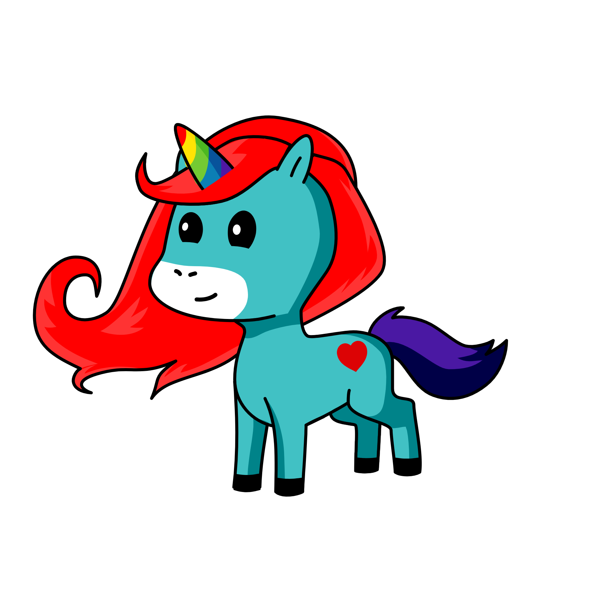 rainbow, the unicorn