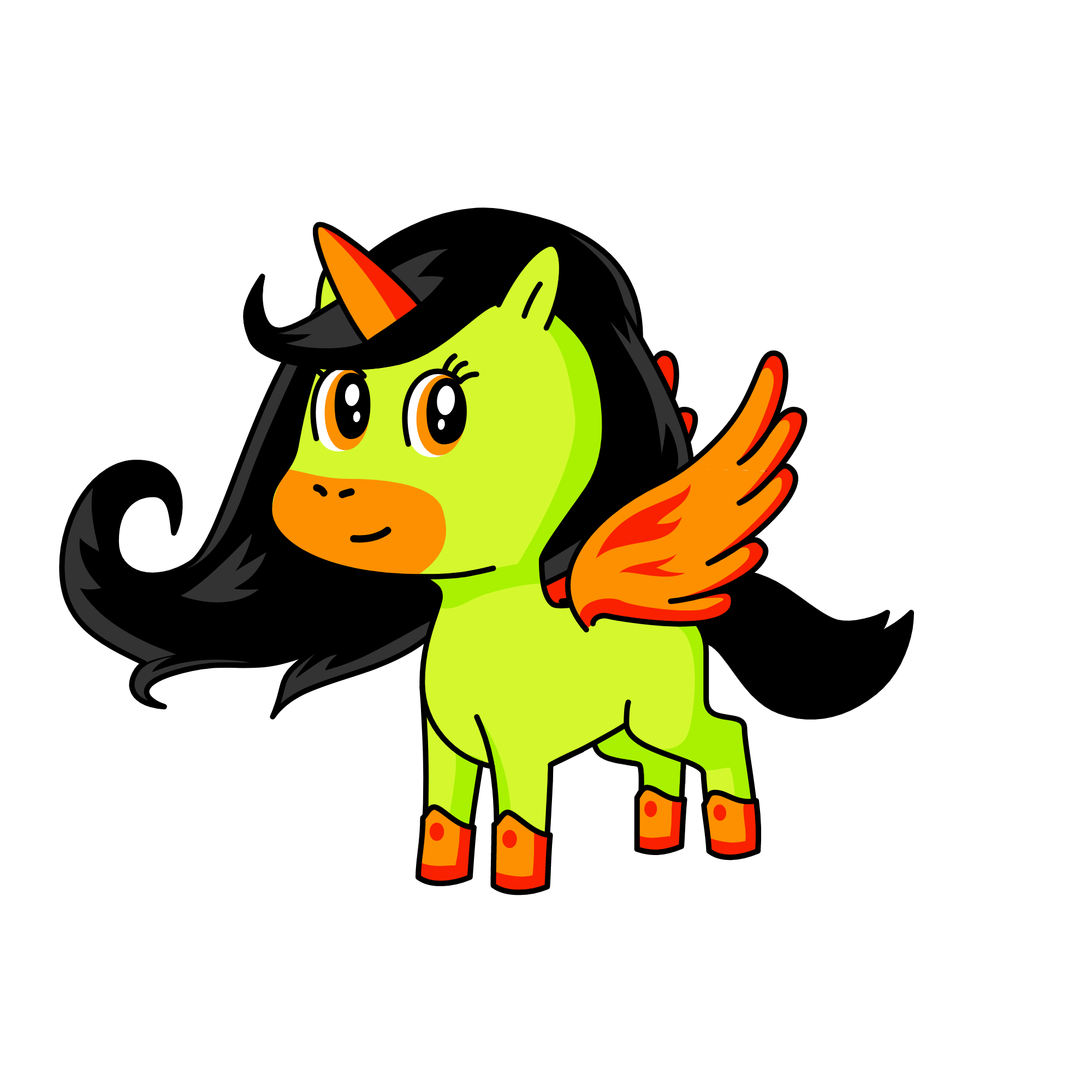 d, the unicorn