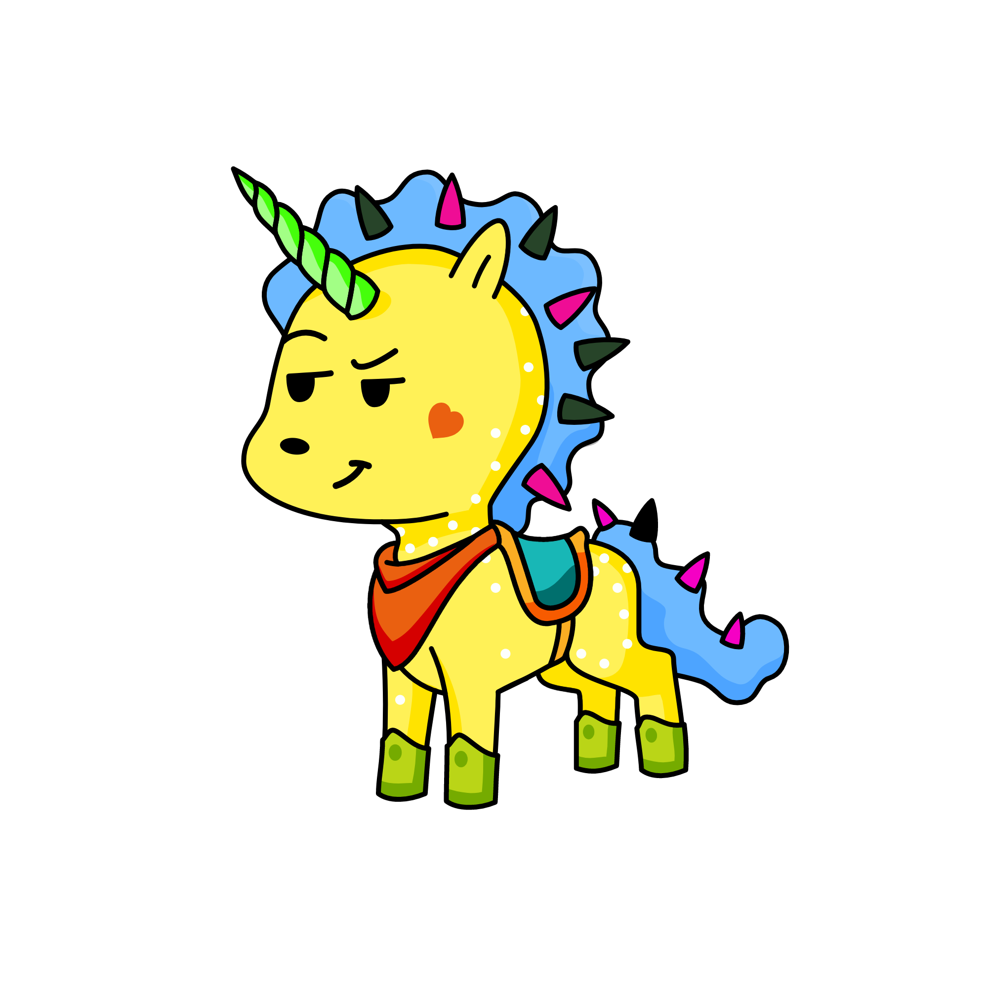 Next, the unicorn