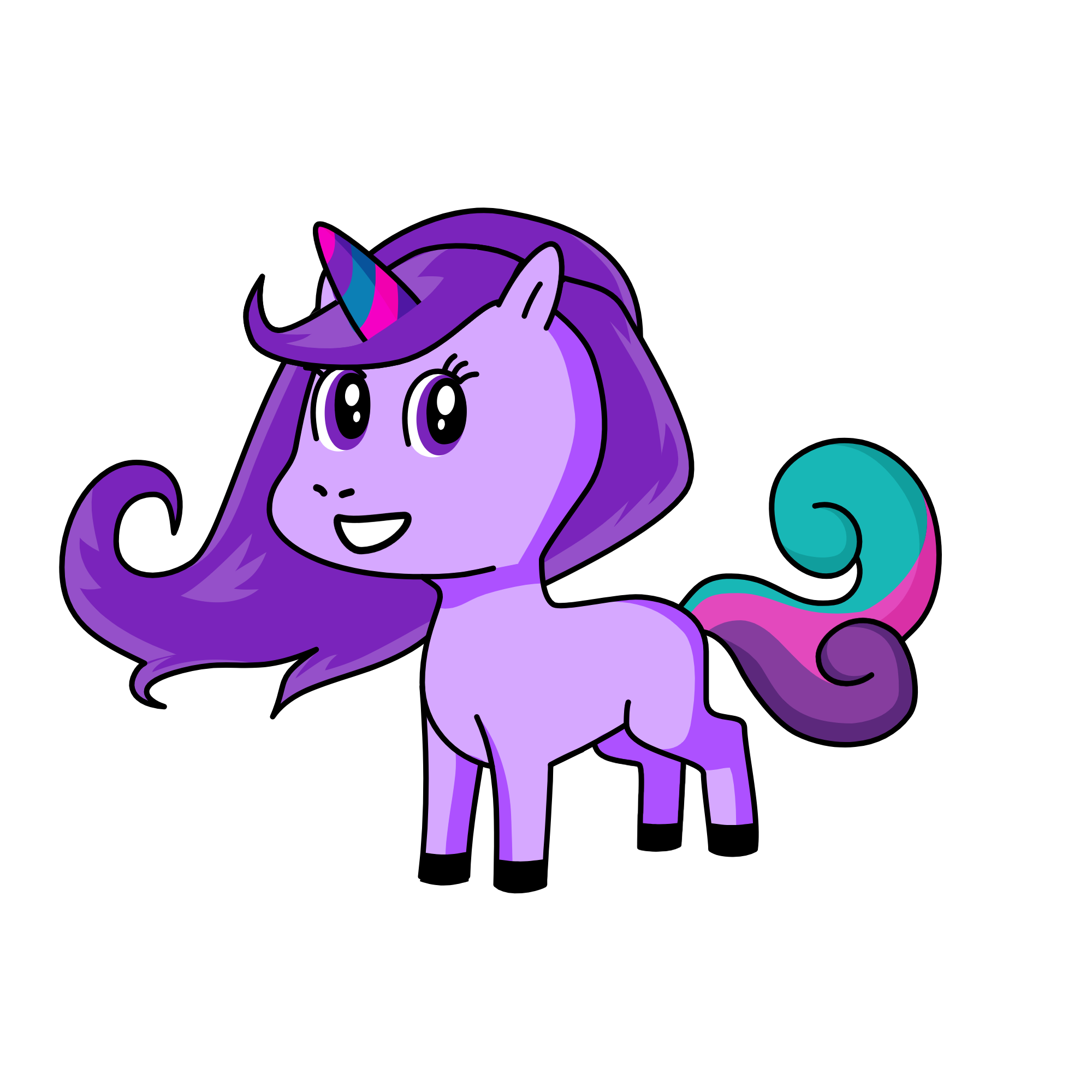 twit light sparckles, the unicorn