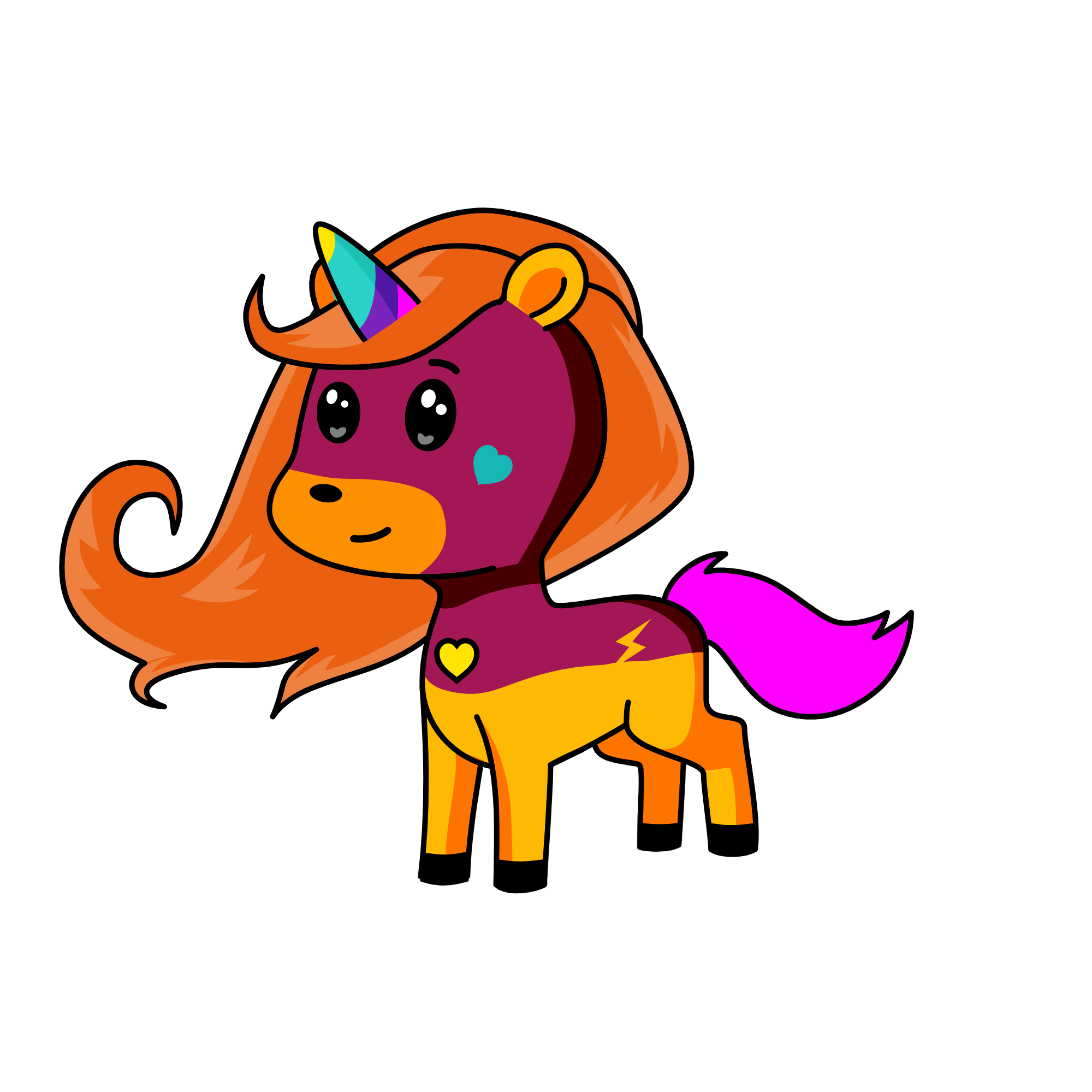 happy, the unicorn