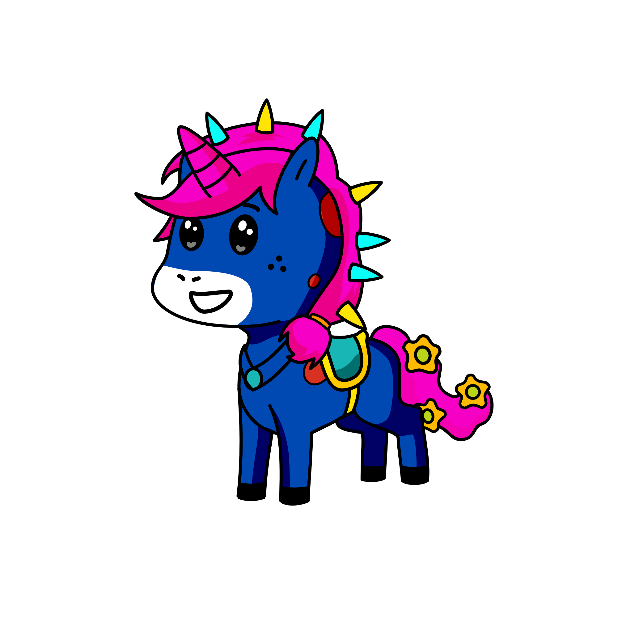 E, the unicorn