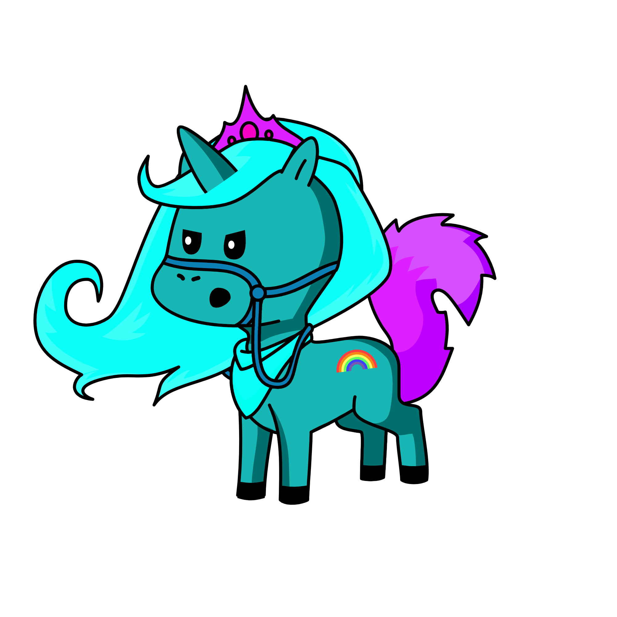 Rainbow Dash, the unicorn