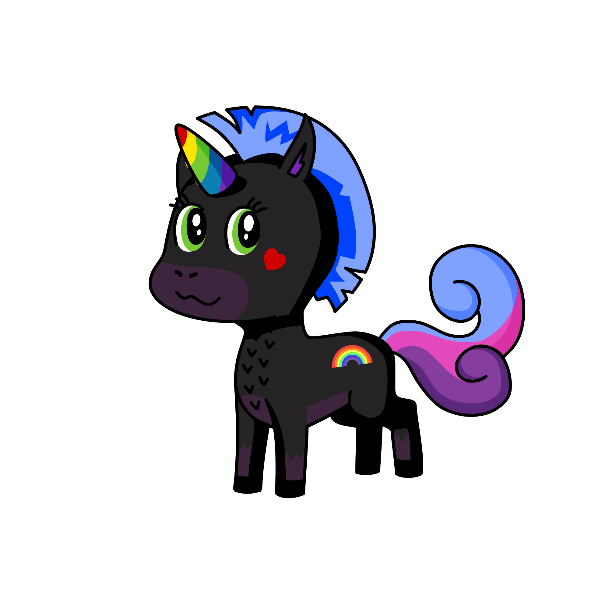 Rainbowcorn, the unicorn