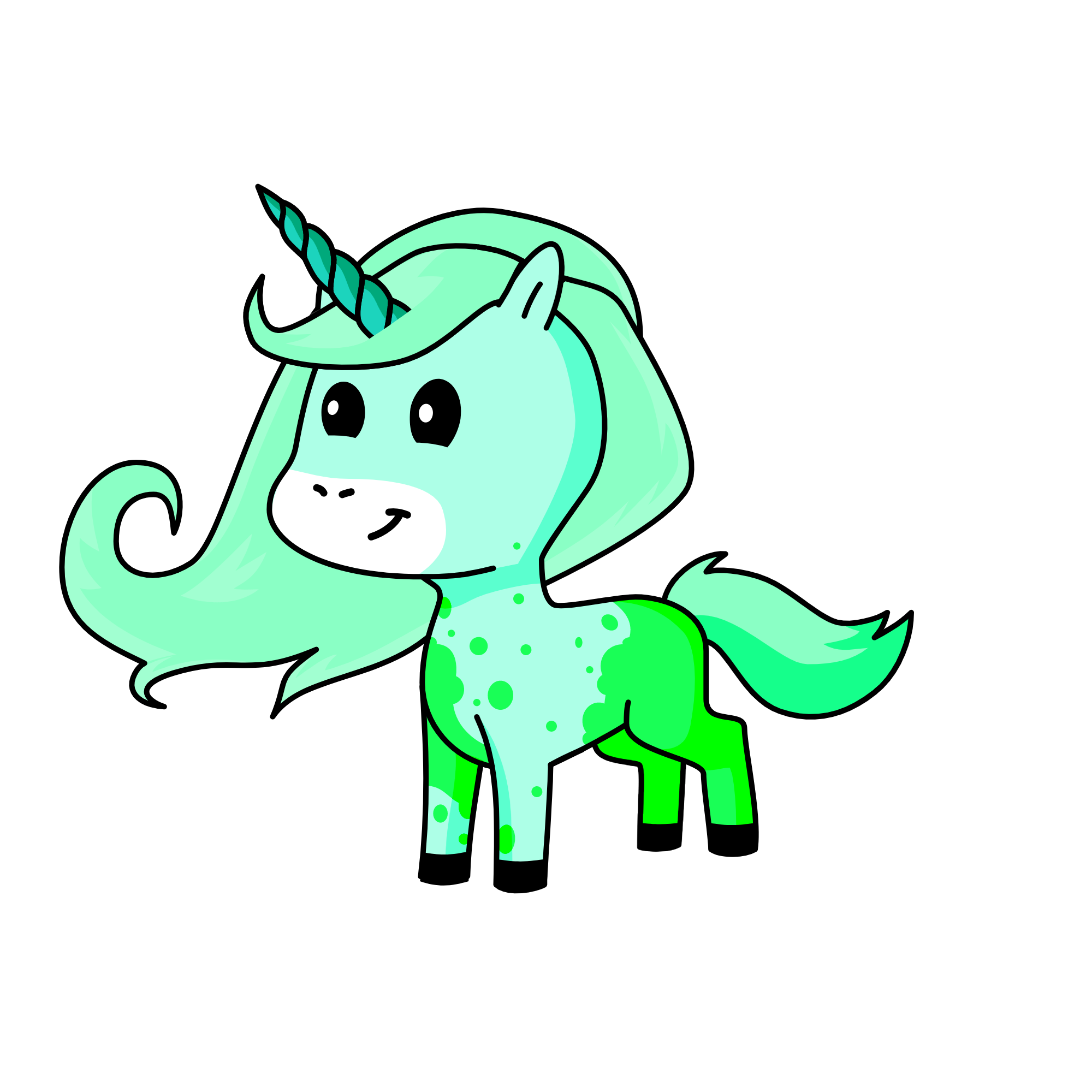 Minty, the unicorn