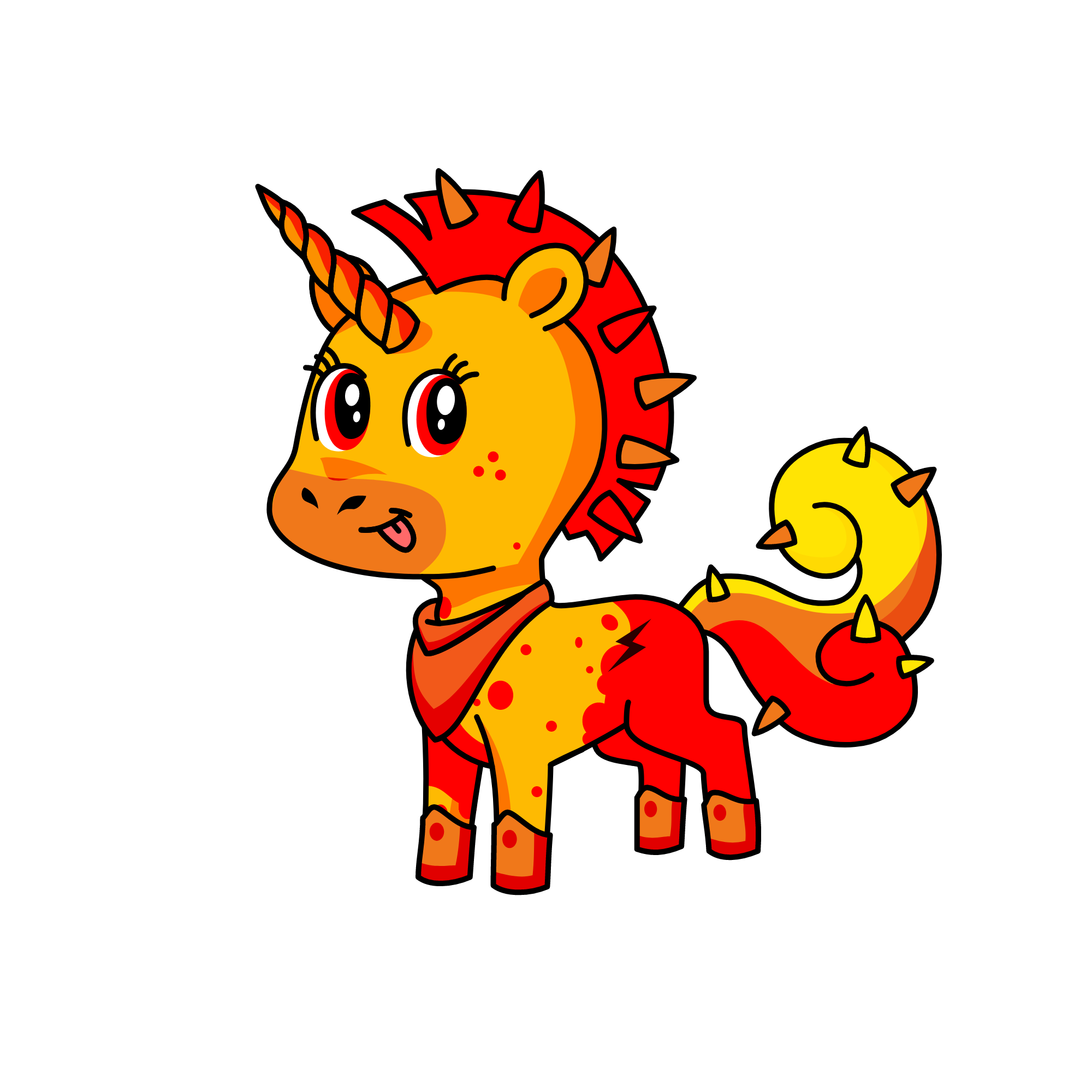 pony de fuego\fire pony, the unicorn