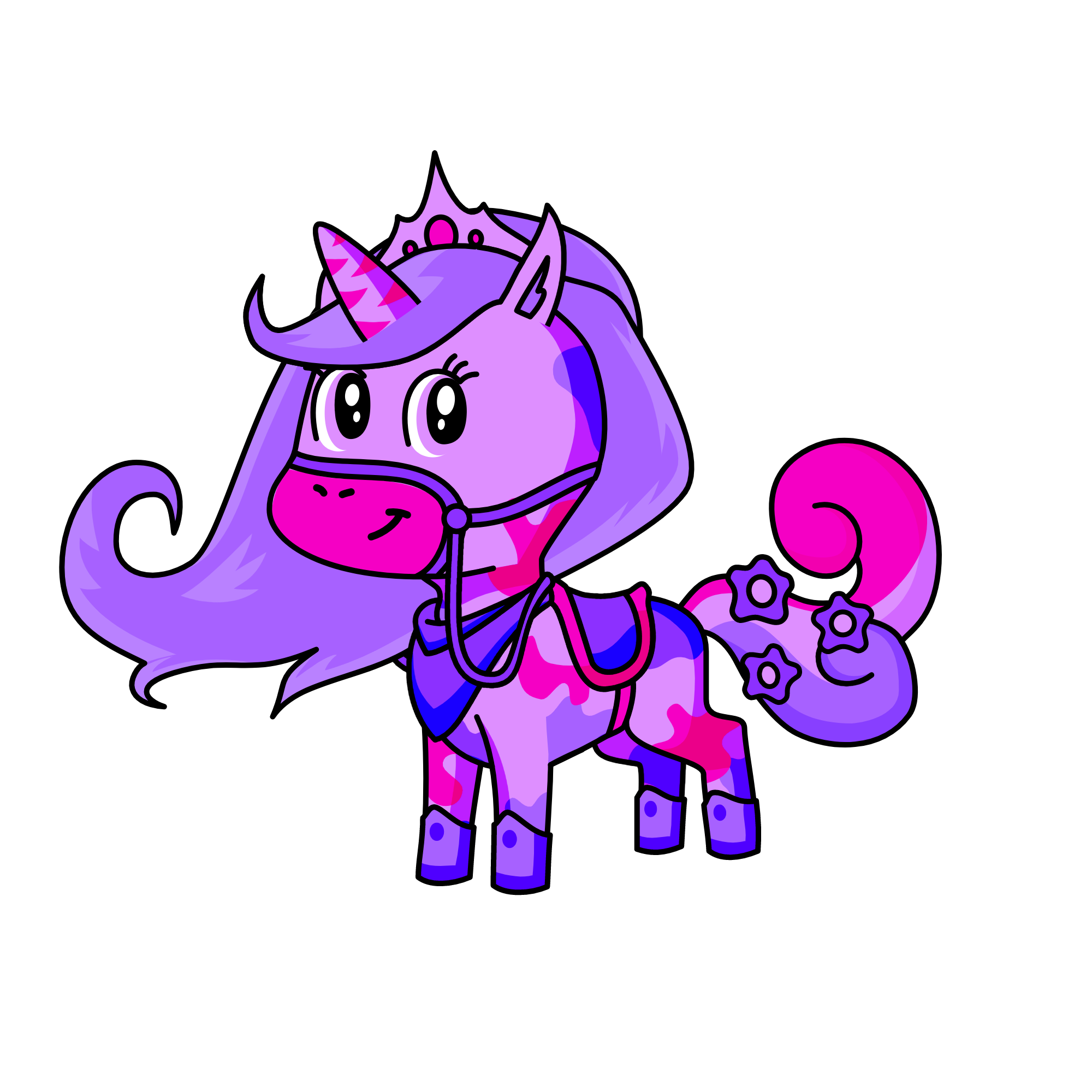 Queen Rainbow, the unicorn