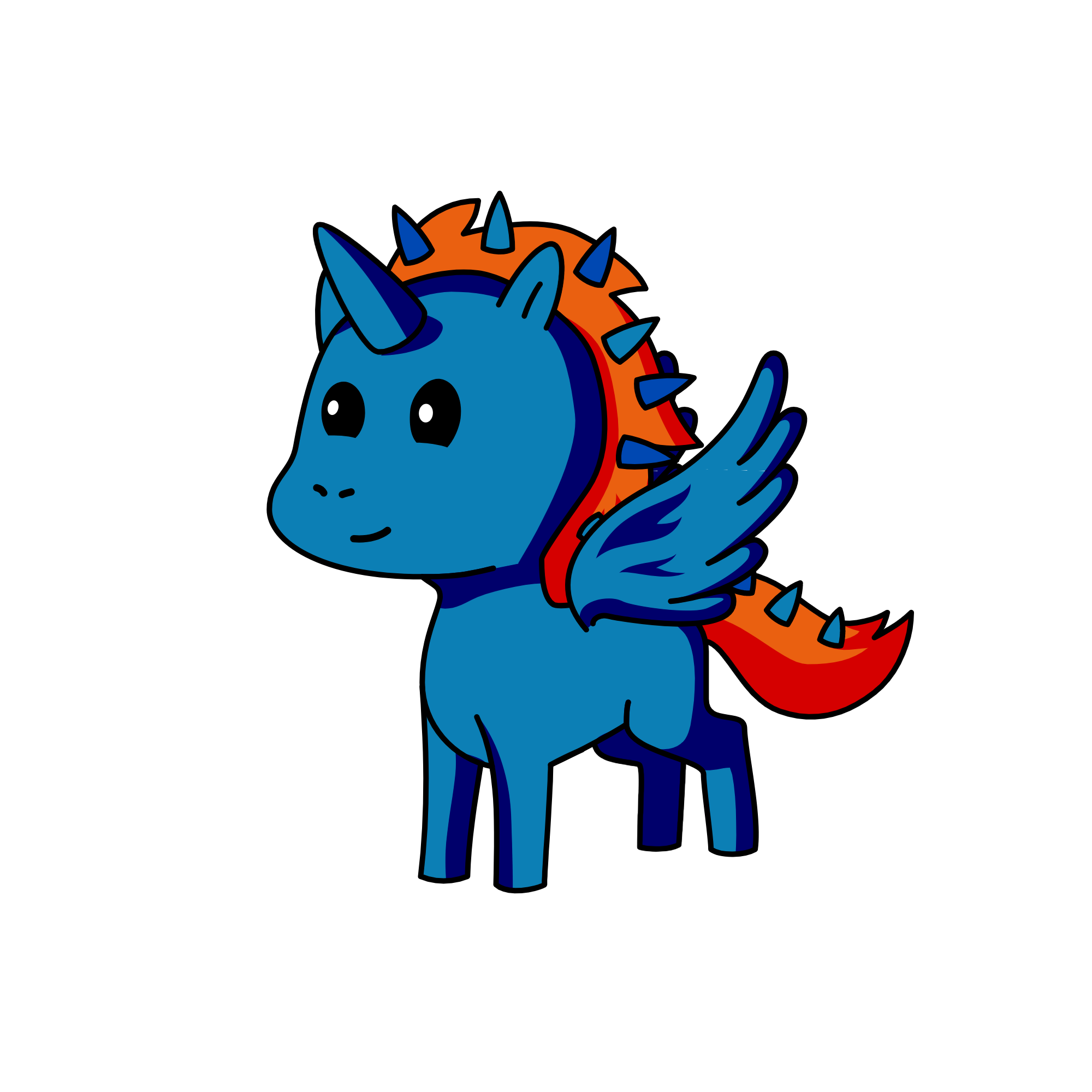 blu, the unicorn