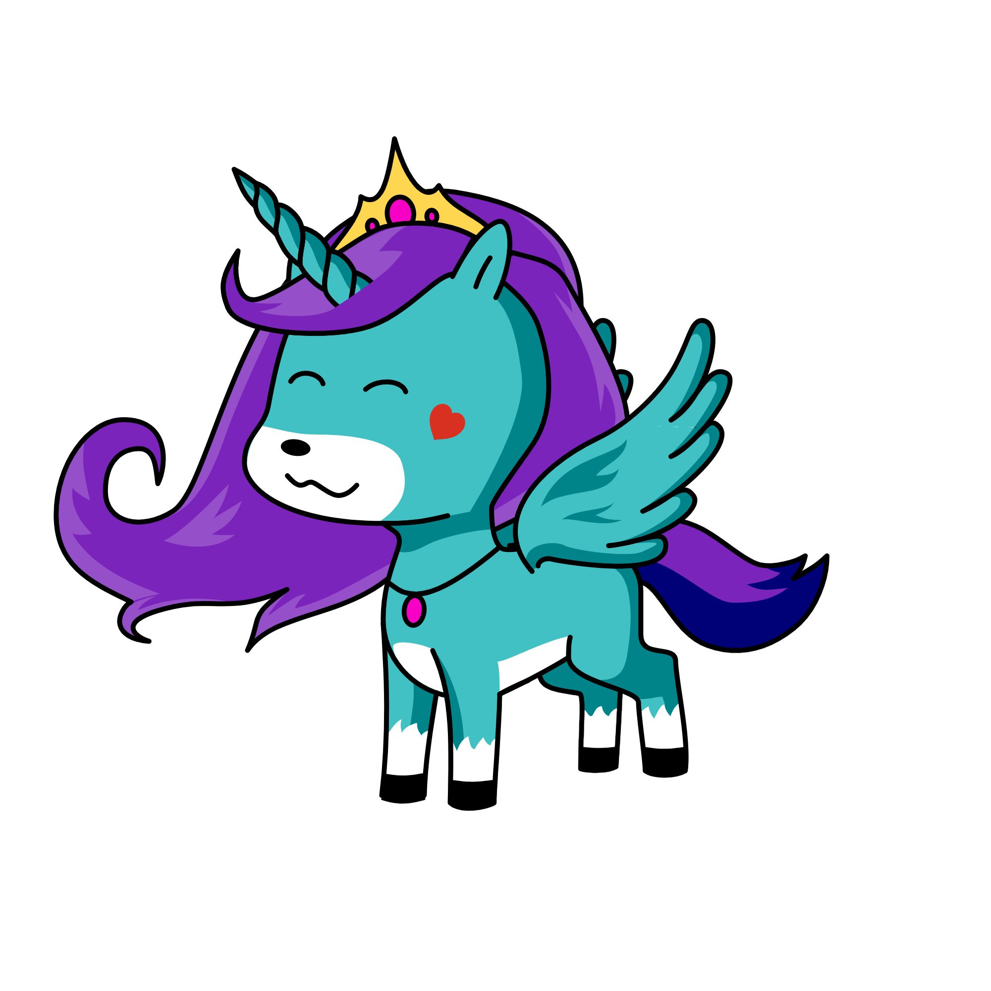 Vanessa, the unicorn