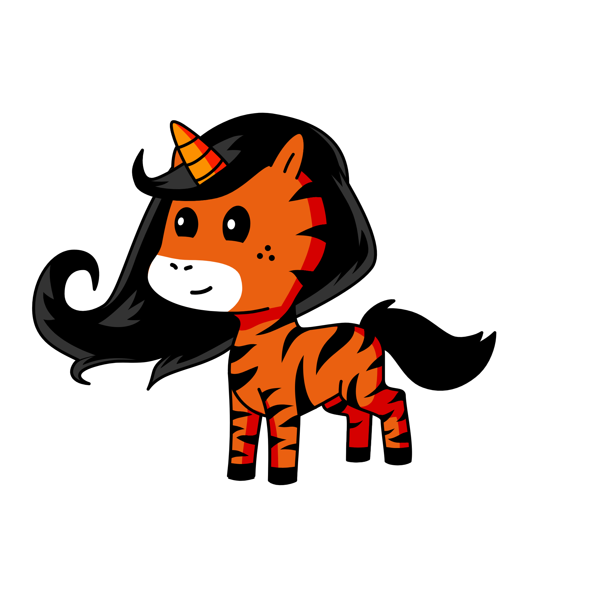 Tigress kid, the unicorn