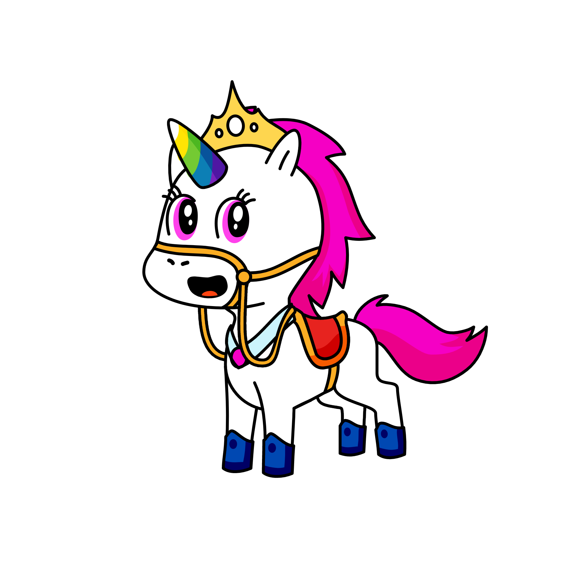Rainbow Corn, the unicorn
