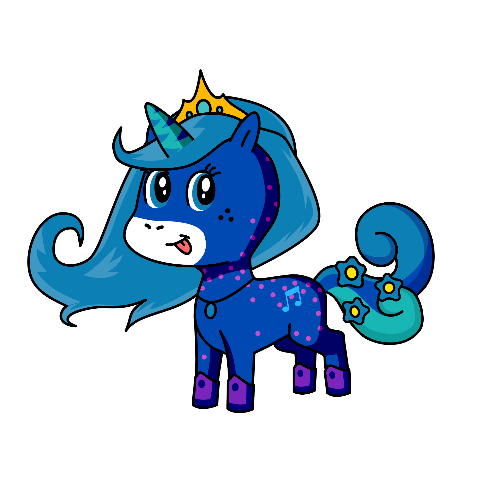 Queen Moonlight, the unicorn
