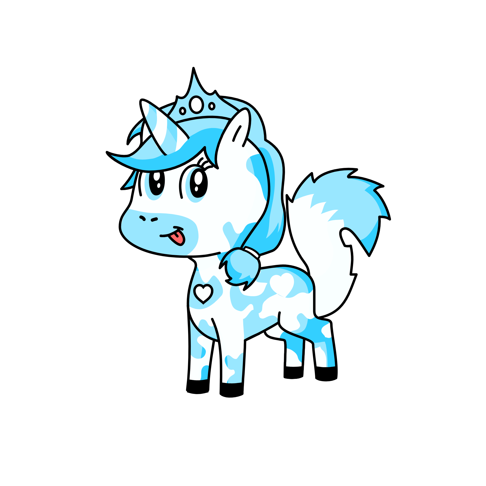 snowy, the unicorn