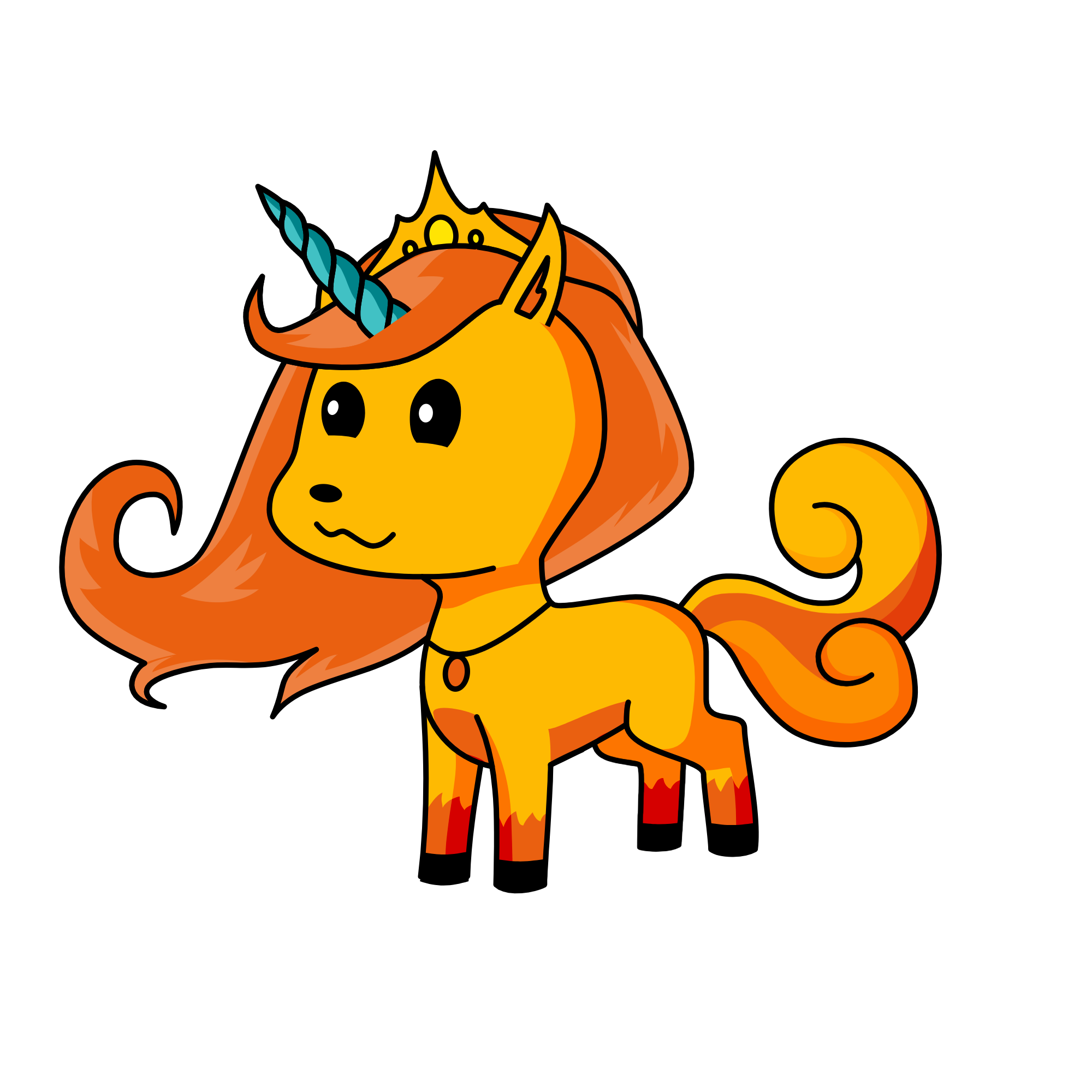 Flame, the unicorn