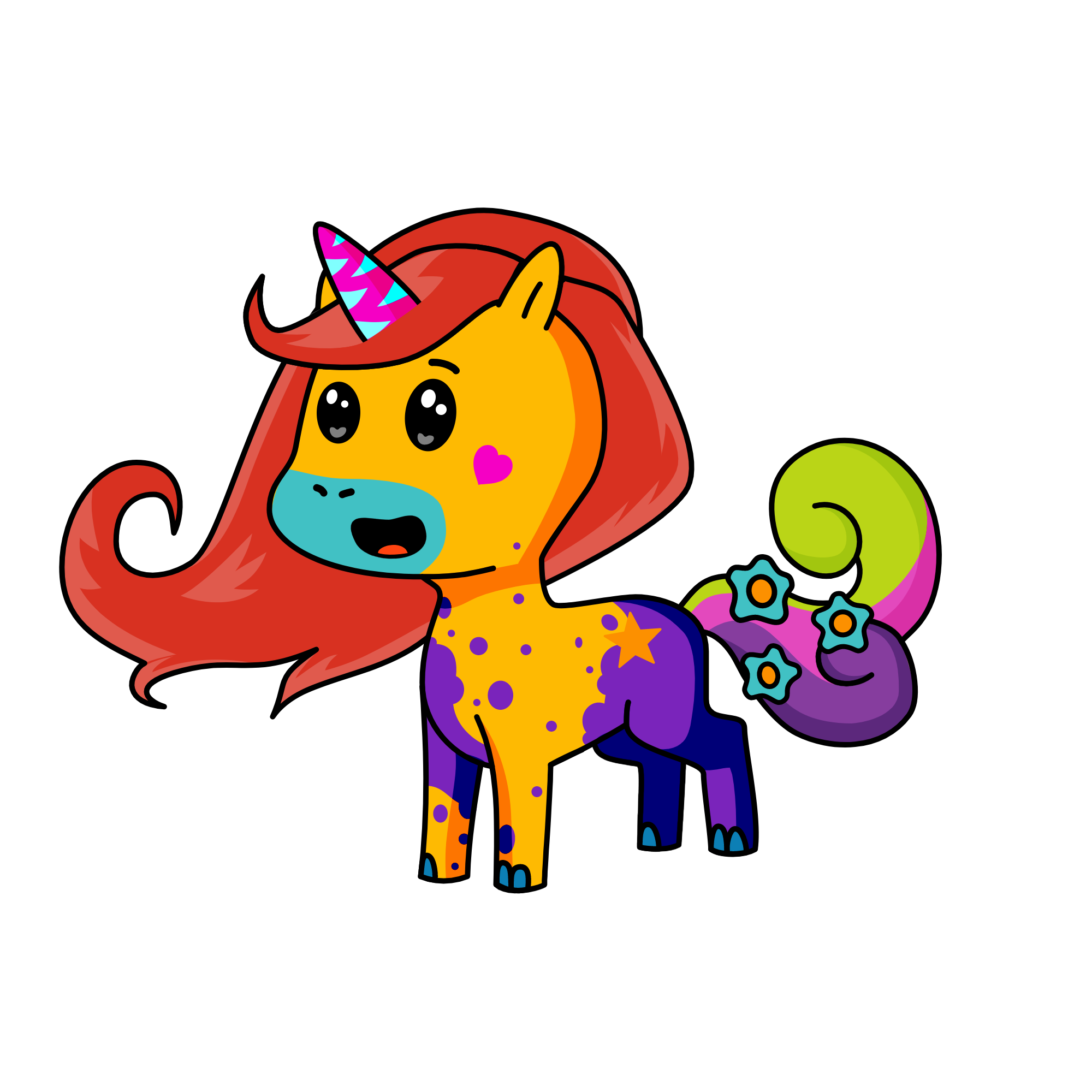 stripy, the unicorn