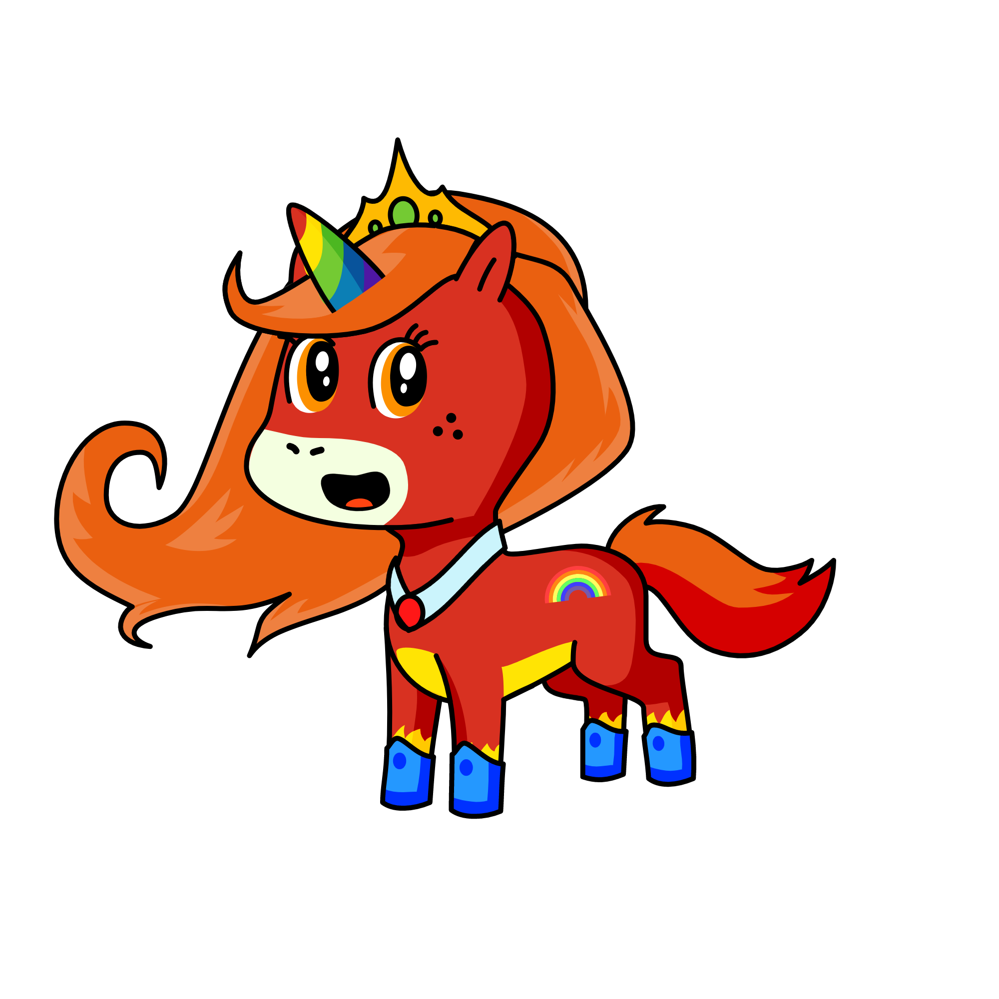 Fire, the unicorn