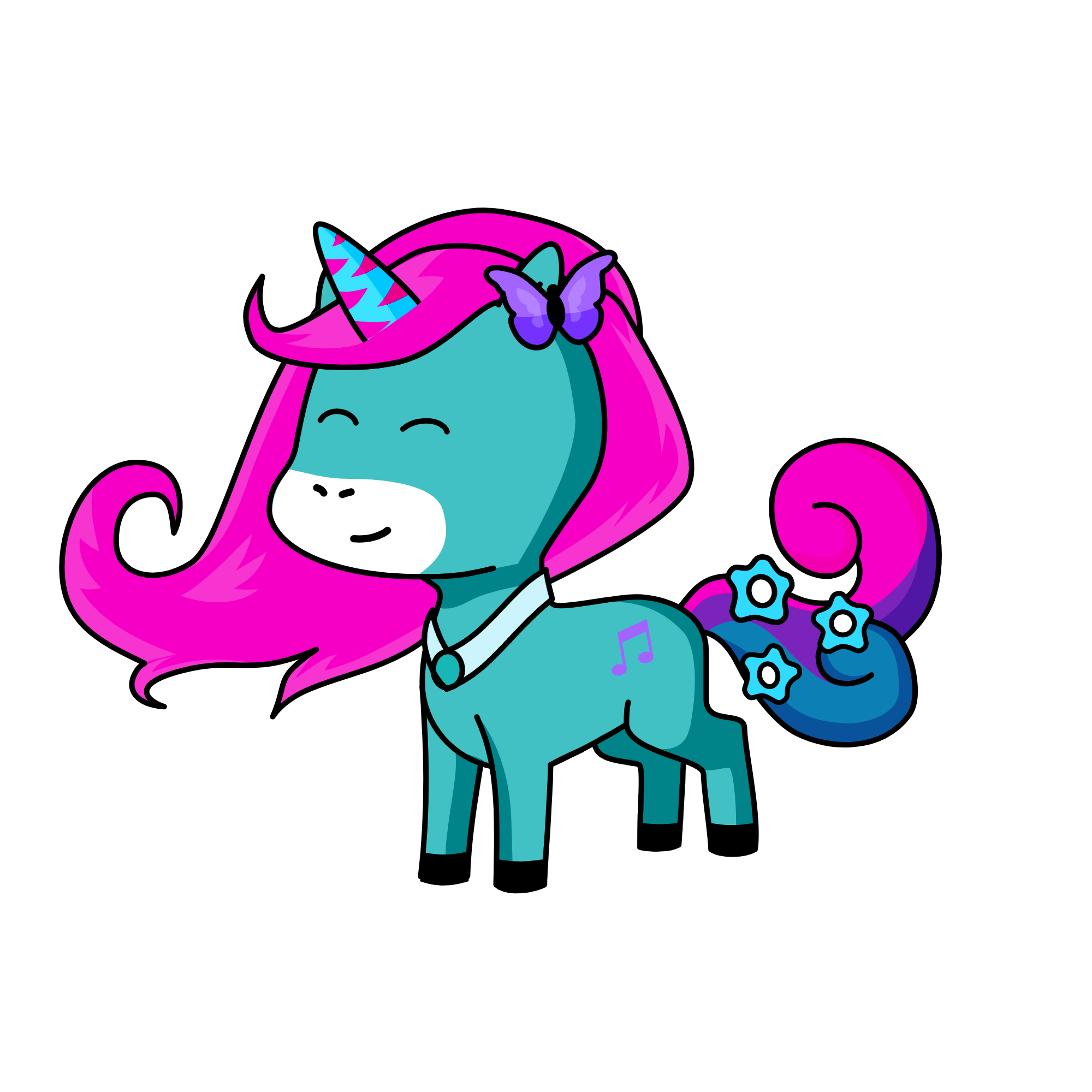 Lavender, the unicorn
