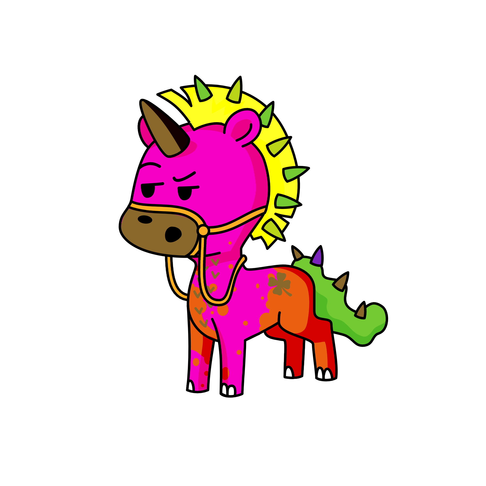 Opposite Kenny, the unicorn