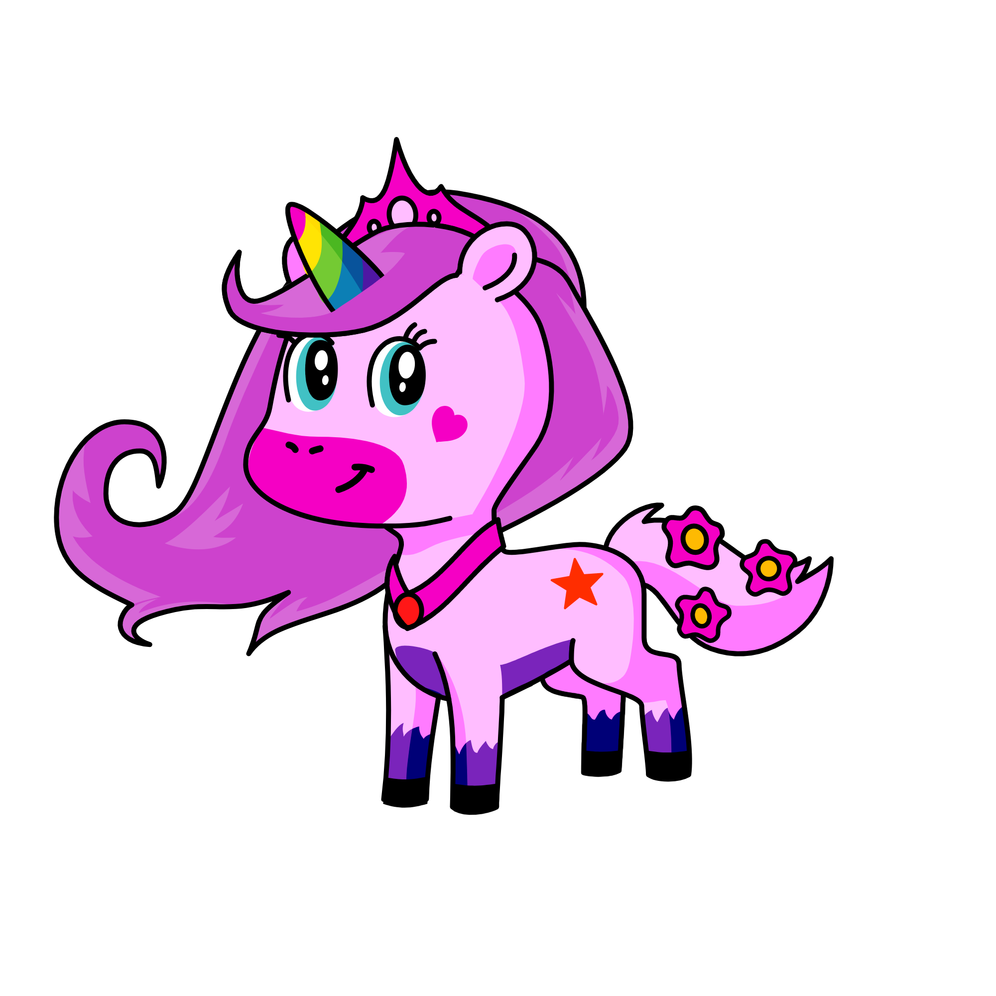 Queen Aurora, the unicorn