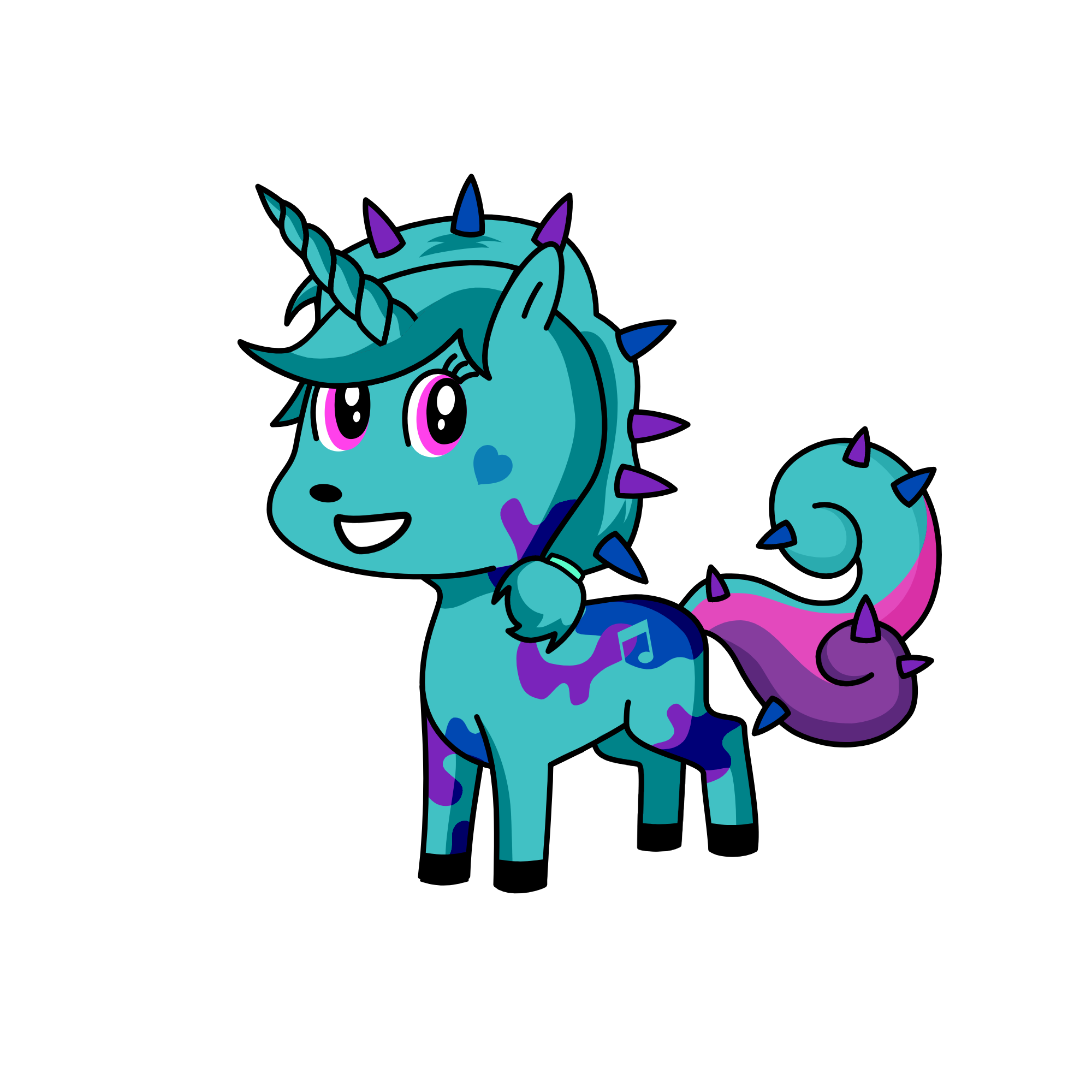 Crystal, the unicorn