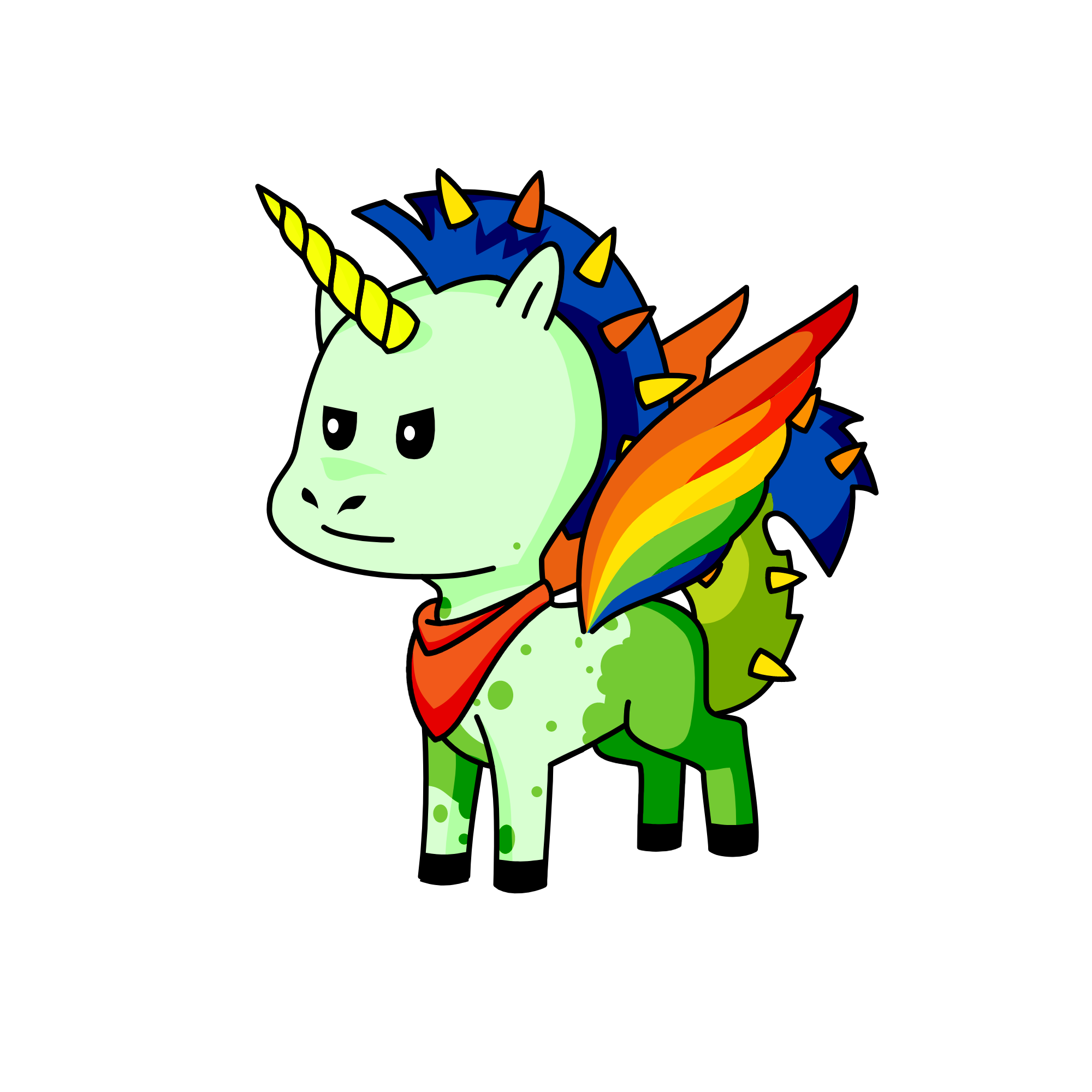 King Rainbow, the unicorn