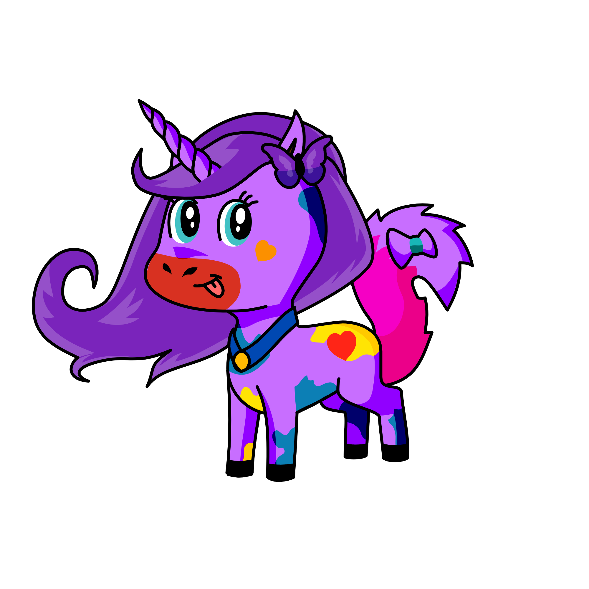 tiktok queen , the unicorn