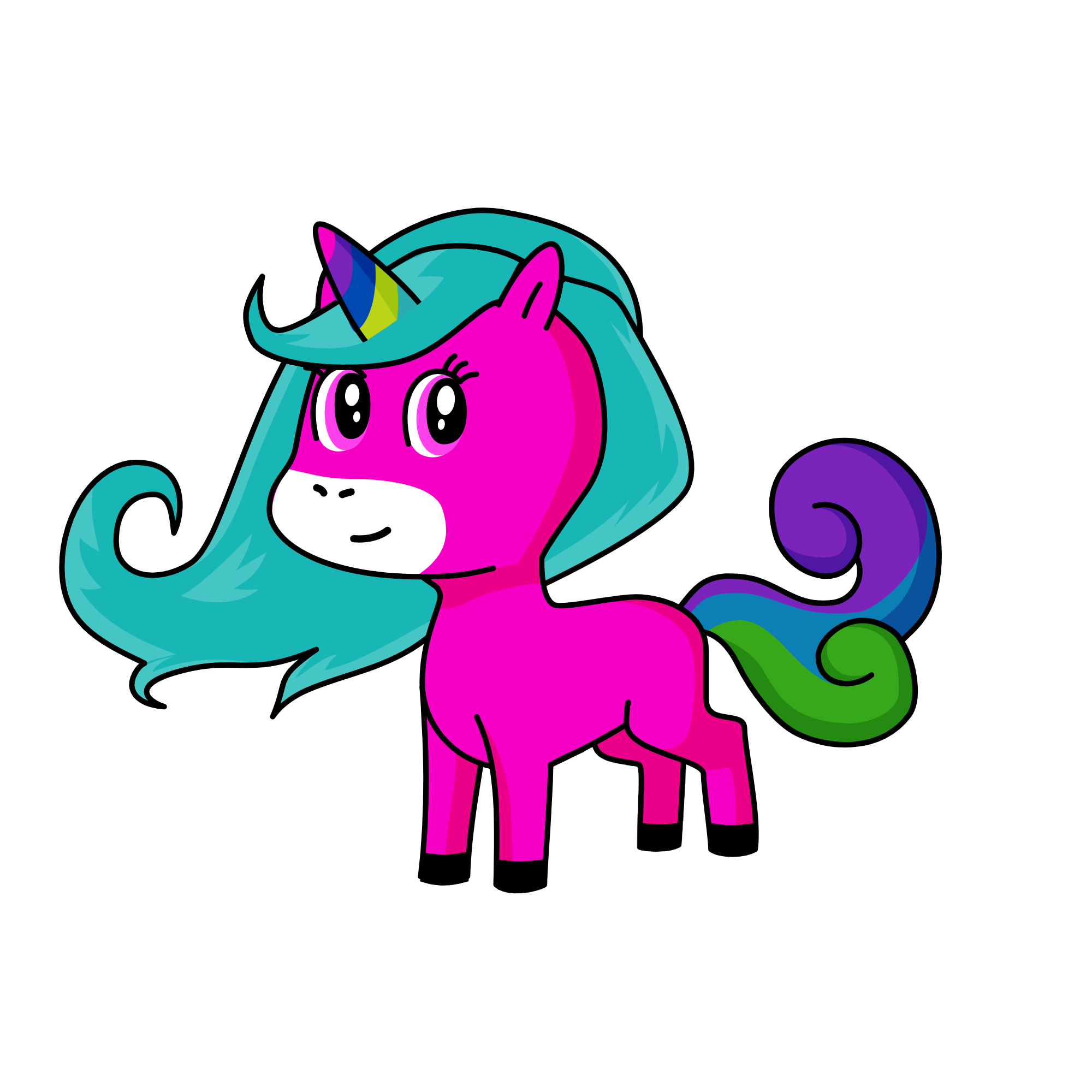 Princess Clio of the clouds, the unicorn