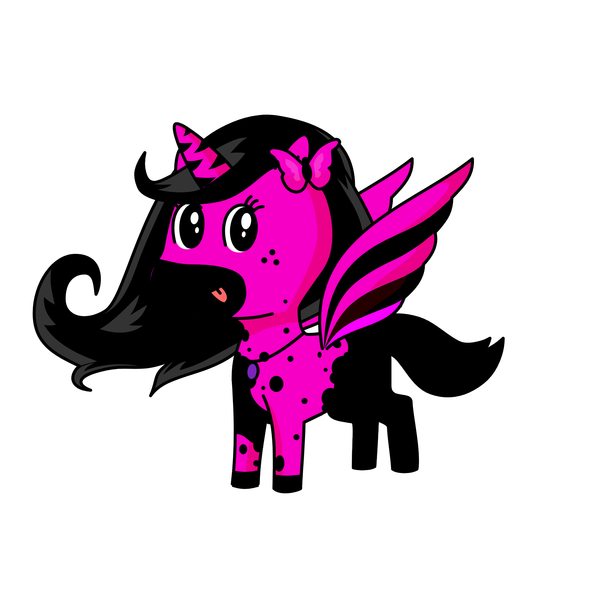 HOT BLACKY, the unicorn