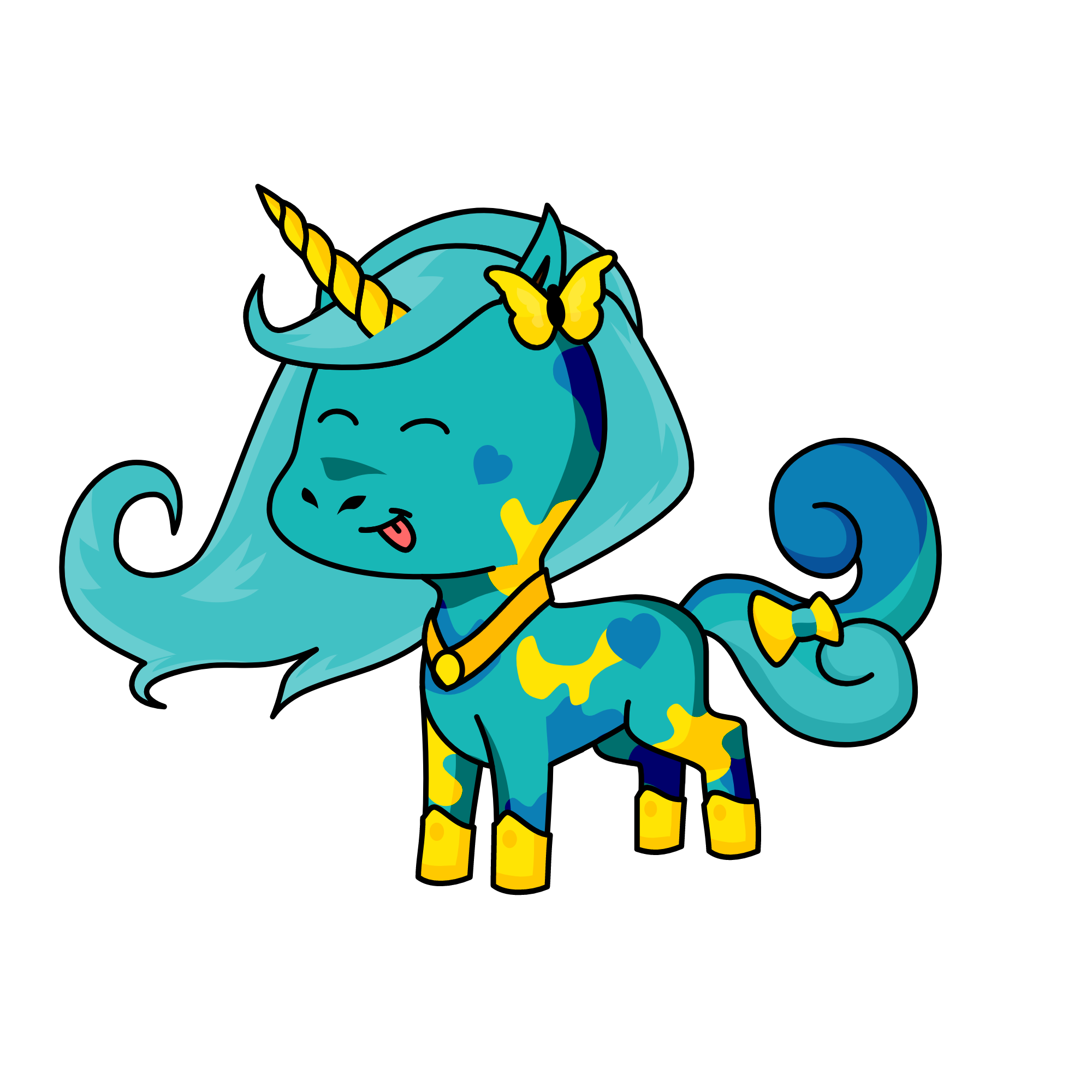 Sapphire, the unicorn